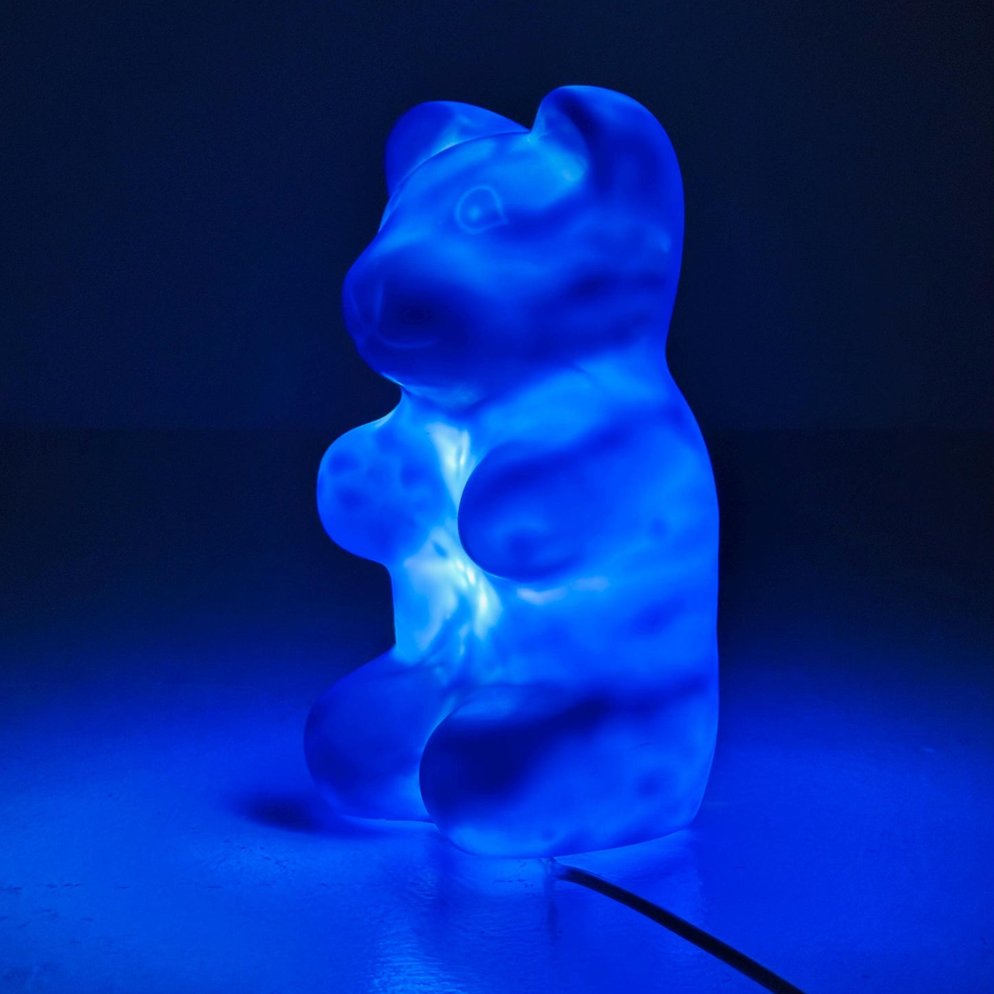 Space age retro teddy bear table lamp by Heico Germany 1980s