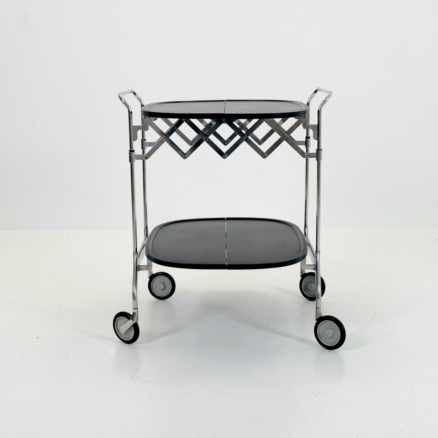 Black Gastone Dolly Trolley bar cart by Antonio Citterio and Oliver Low for Kartell Italy