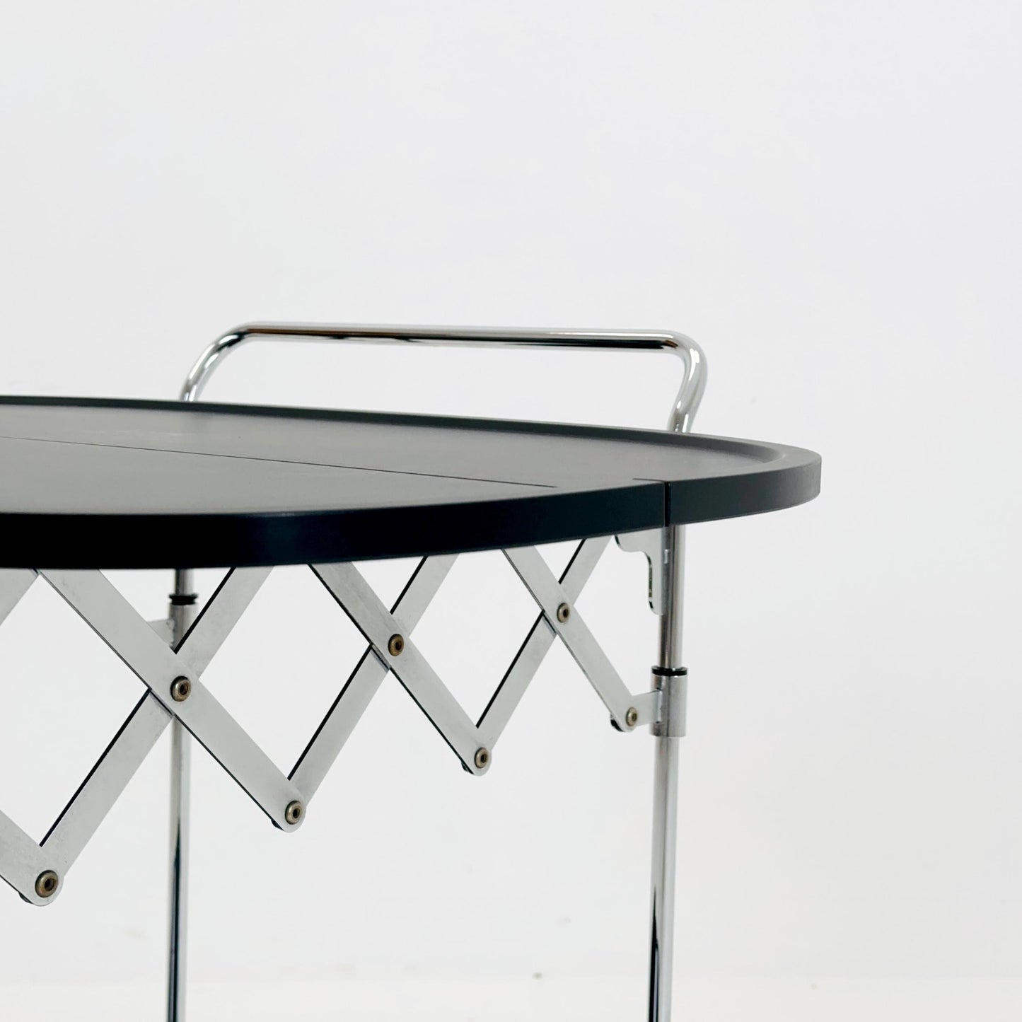 Black Gastone Dolly Trolley bar cart by Antonio Citterio and Oliver Low for Kartell Italy