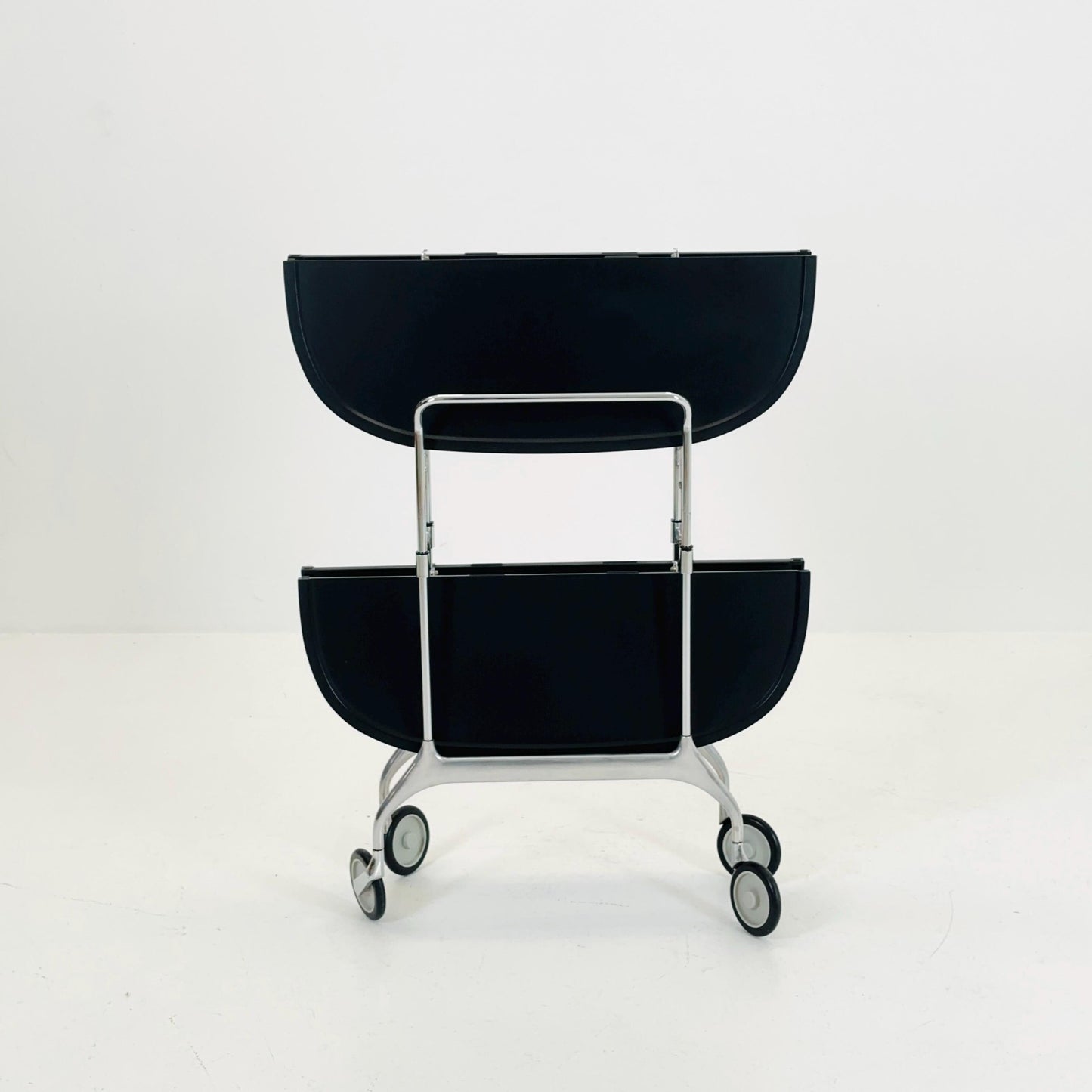 Black Gastone Dolly Trolley bar cart by Antonio Citterio and Oliver Low for Kartell Italy