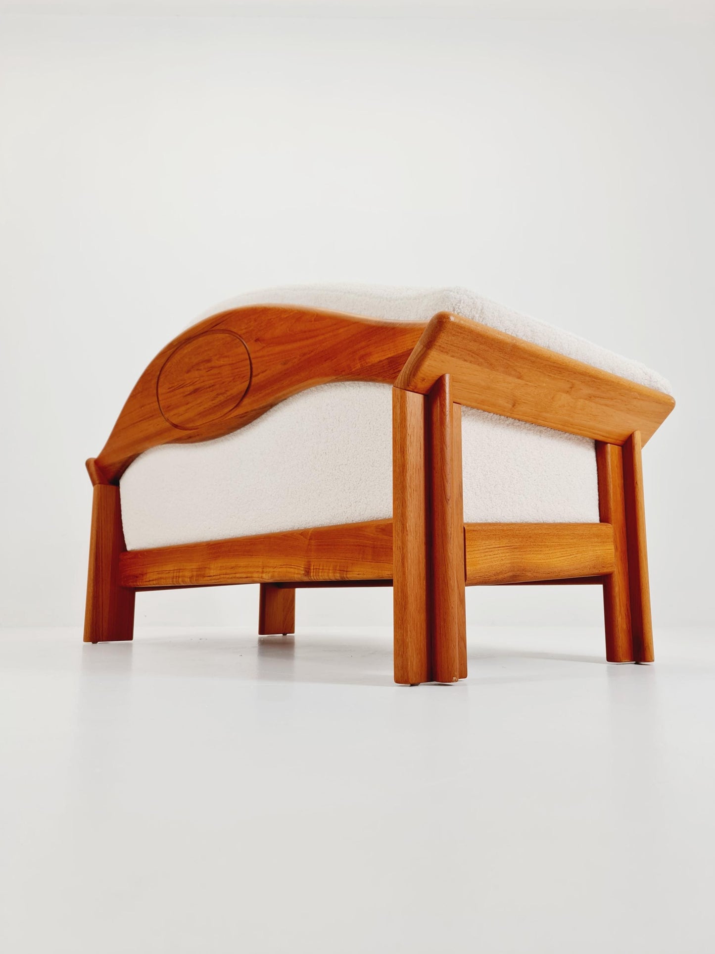 Mid-century Rare Danish teak lounge sofa 2 -Seater ,By Silkborg 1970s