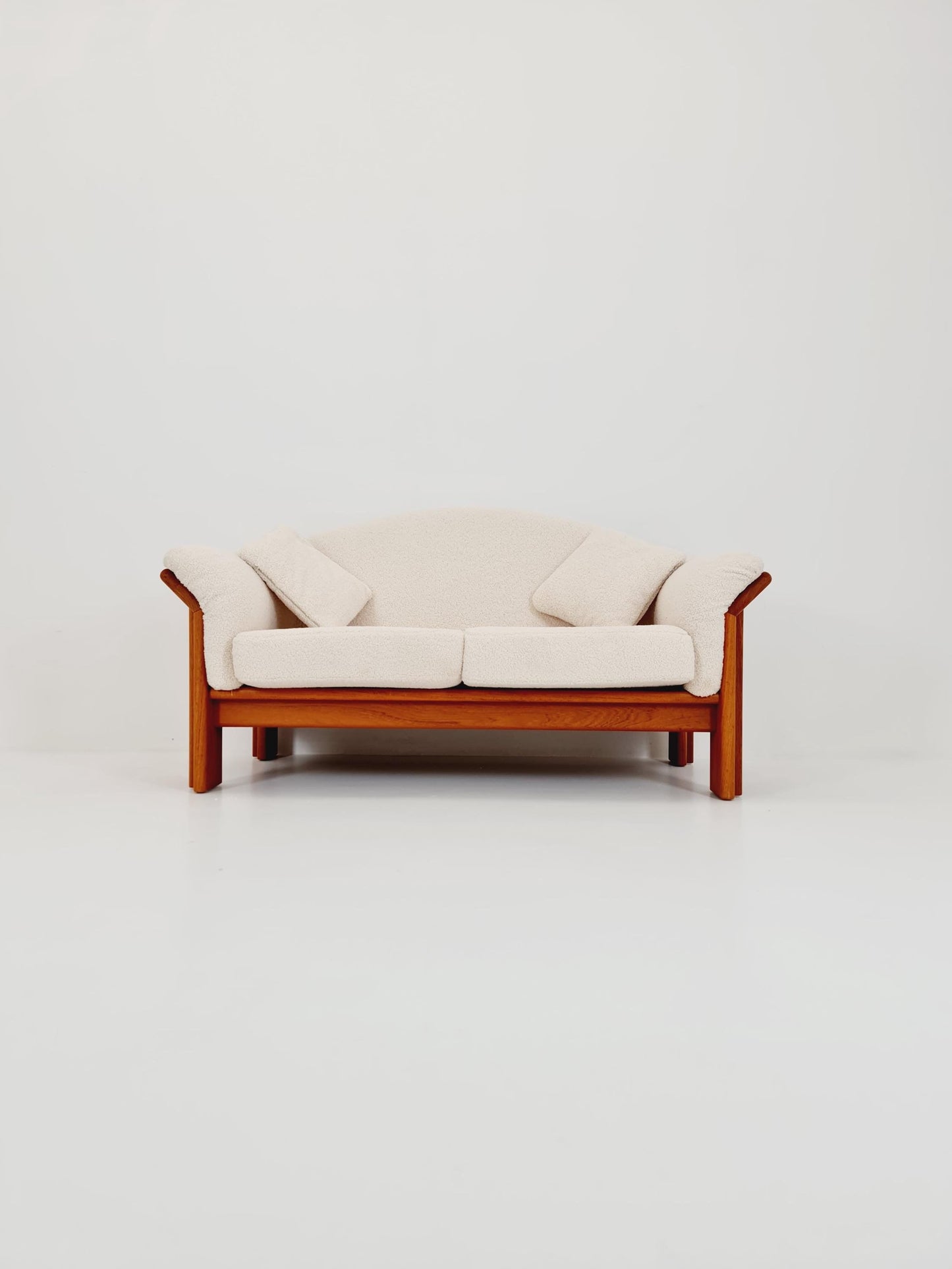 Mid-century Rare Danish teak lounge sofa 2 -Seater ,By Silkborg 1970s
