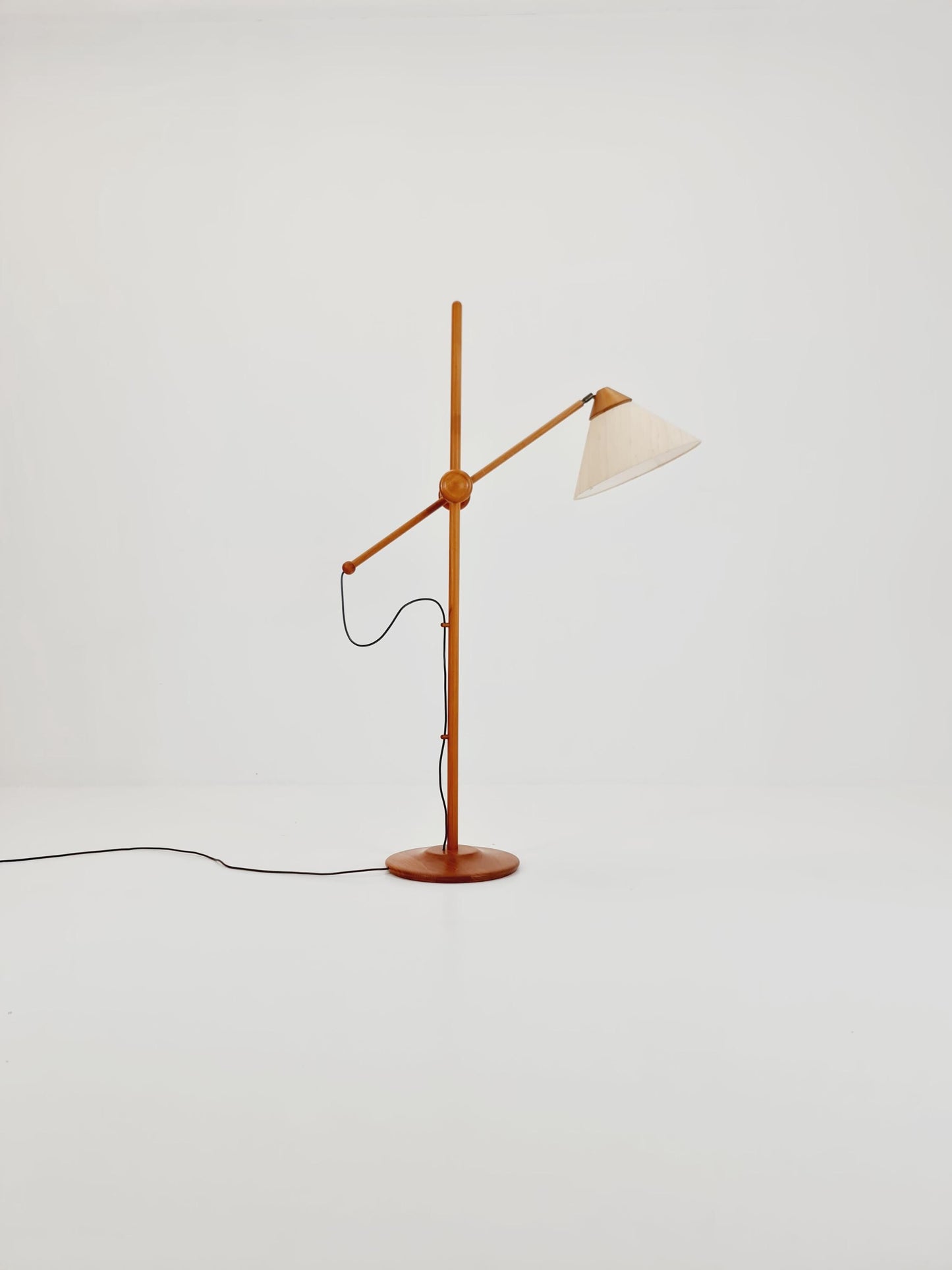 Vintage Danish Teak floor lamp by DOMUS 1970s