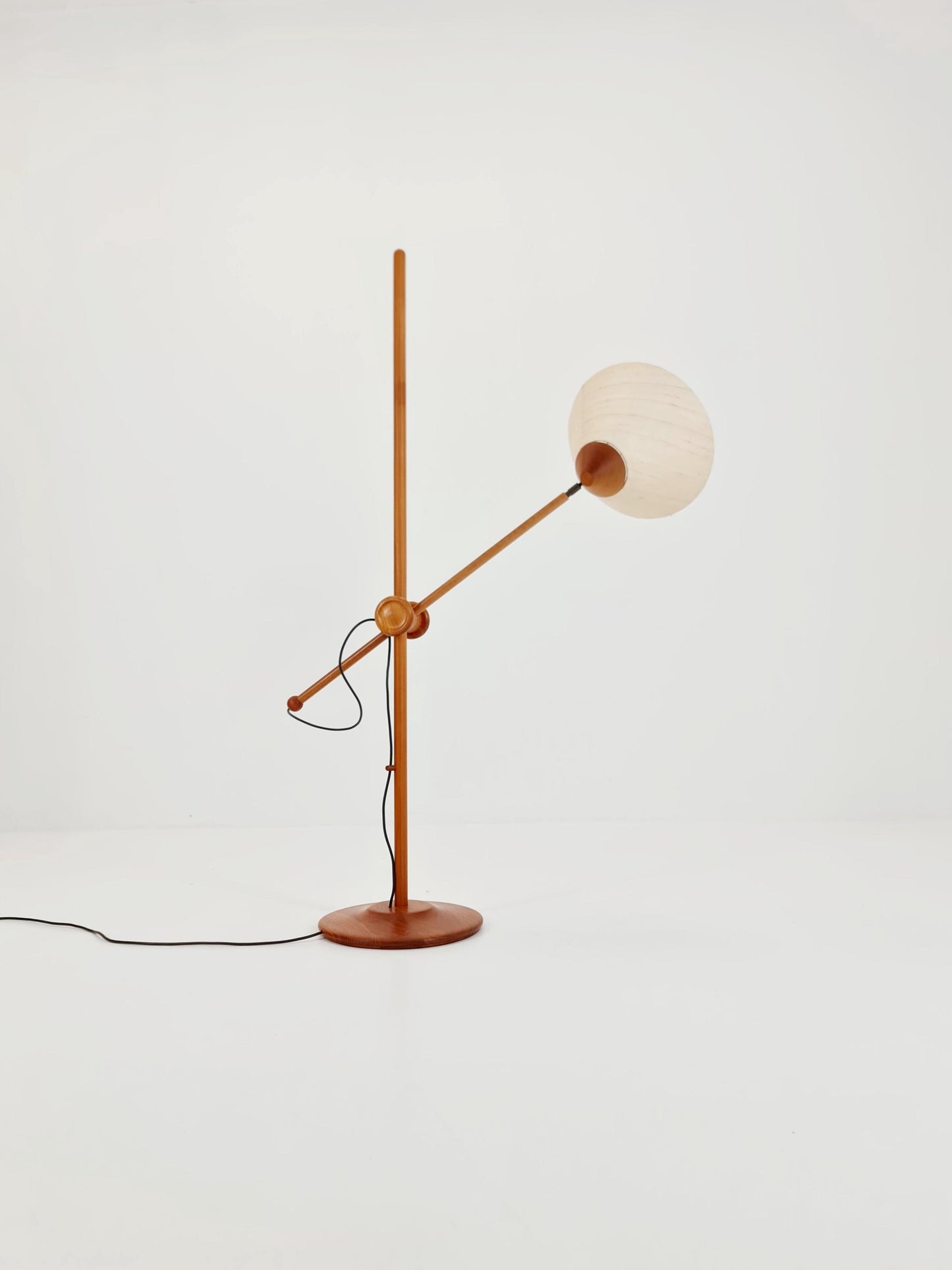 Vintage Danish Teak floor lamp by DOMUS 1970s