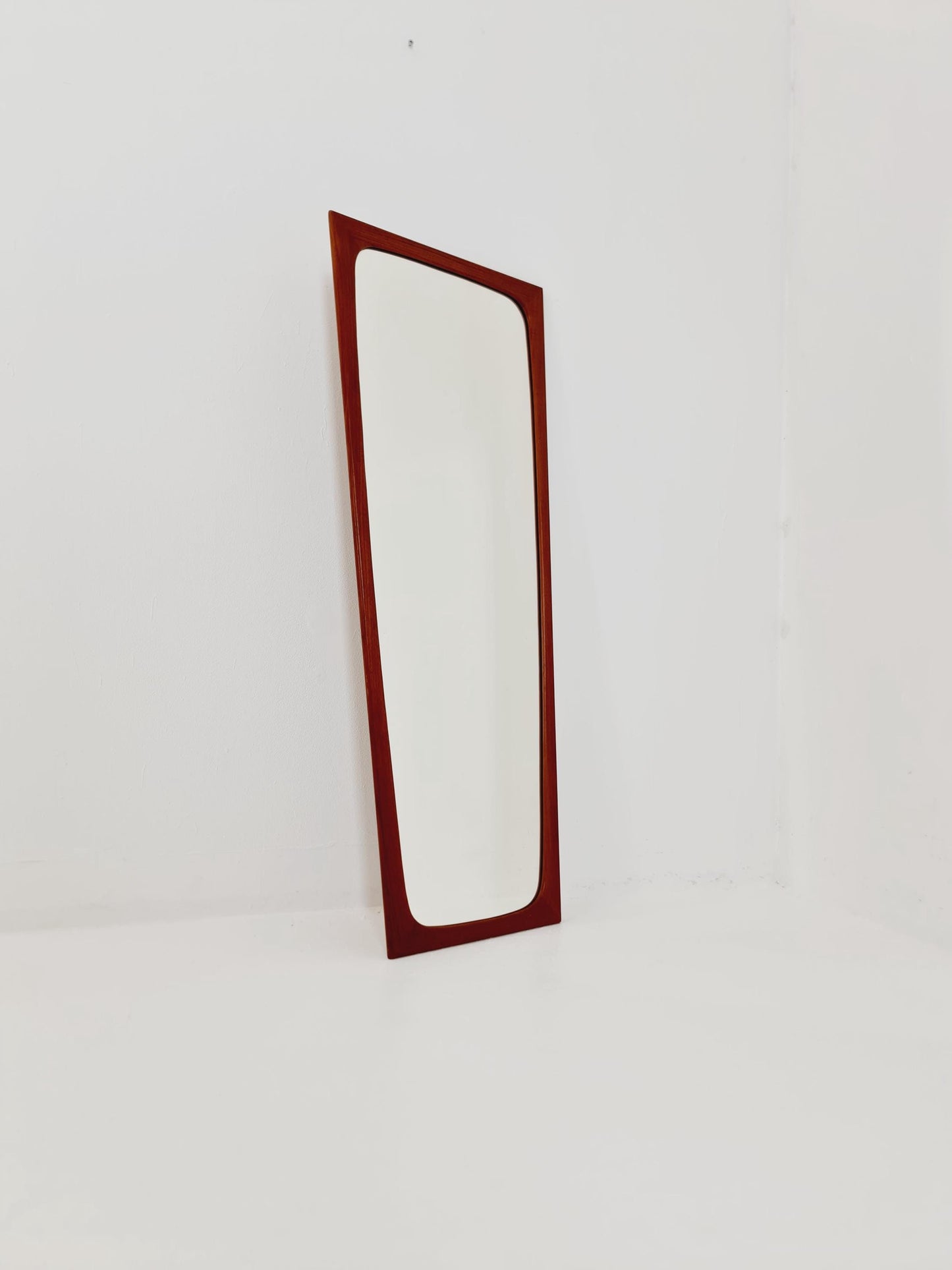 Teak Danish mid-century Modern wall-mounted mirror, 1960s