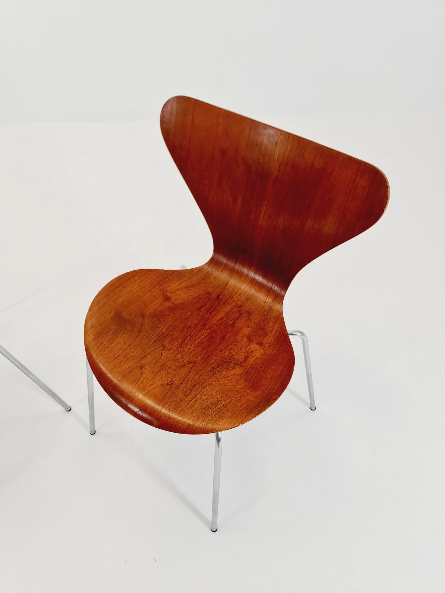 Vintage Teak 3107 Dining Chairs by Arne Jacobsen for Fritz Hansen, 1960s, Set of 2