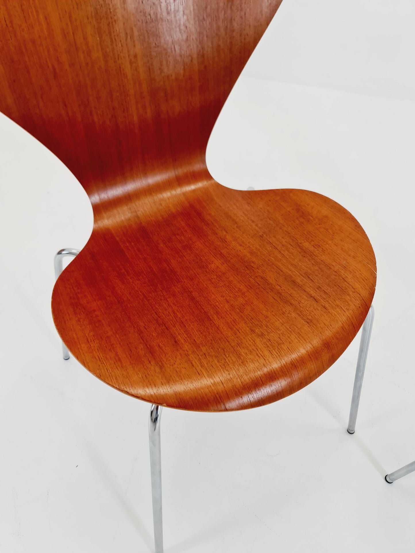 Vintage Teak 3107 Dining Chairs by Arne Jacobsen for Fritz Hansen, 1960s, Set of 2