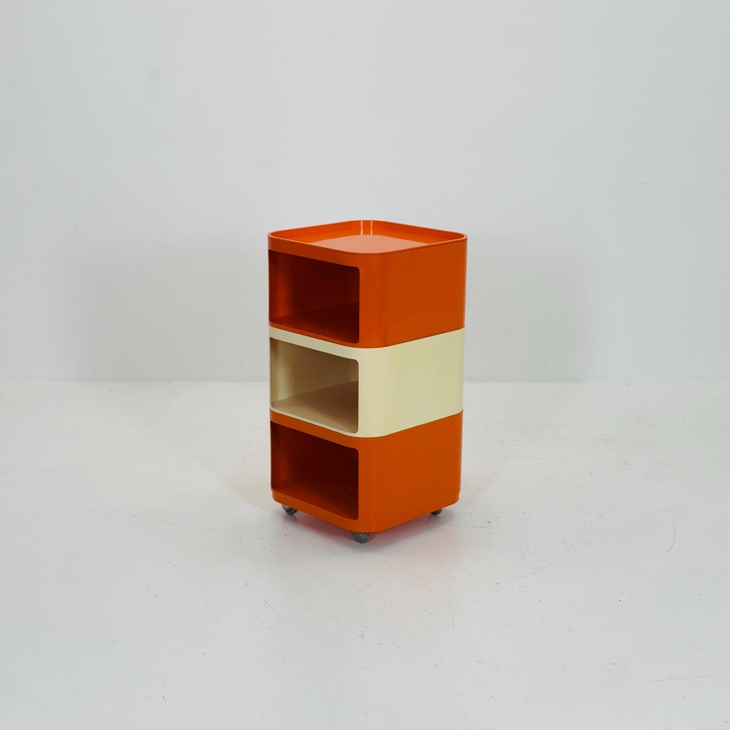 Componibili Square 3 parts serving trolley by Anna Castelli for Kartell - Italy 1960s