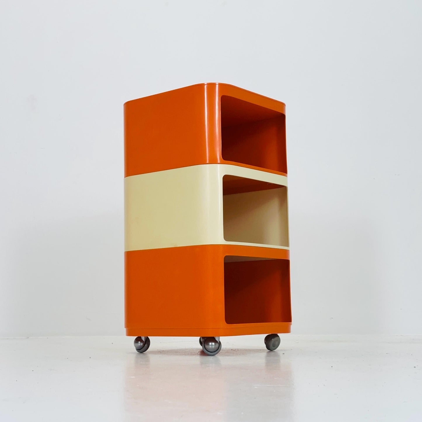 Componibili Square 3 parts serving trolley by Anna Castelli for Kartell - Italy 1960s