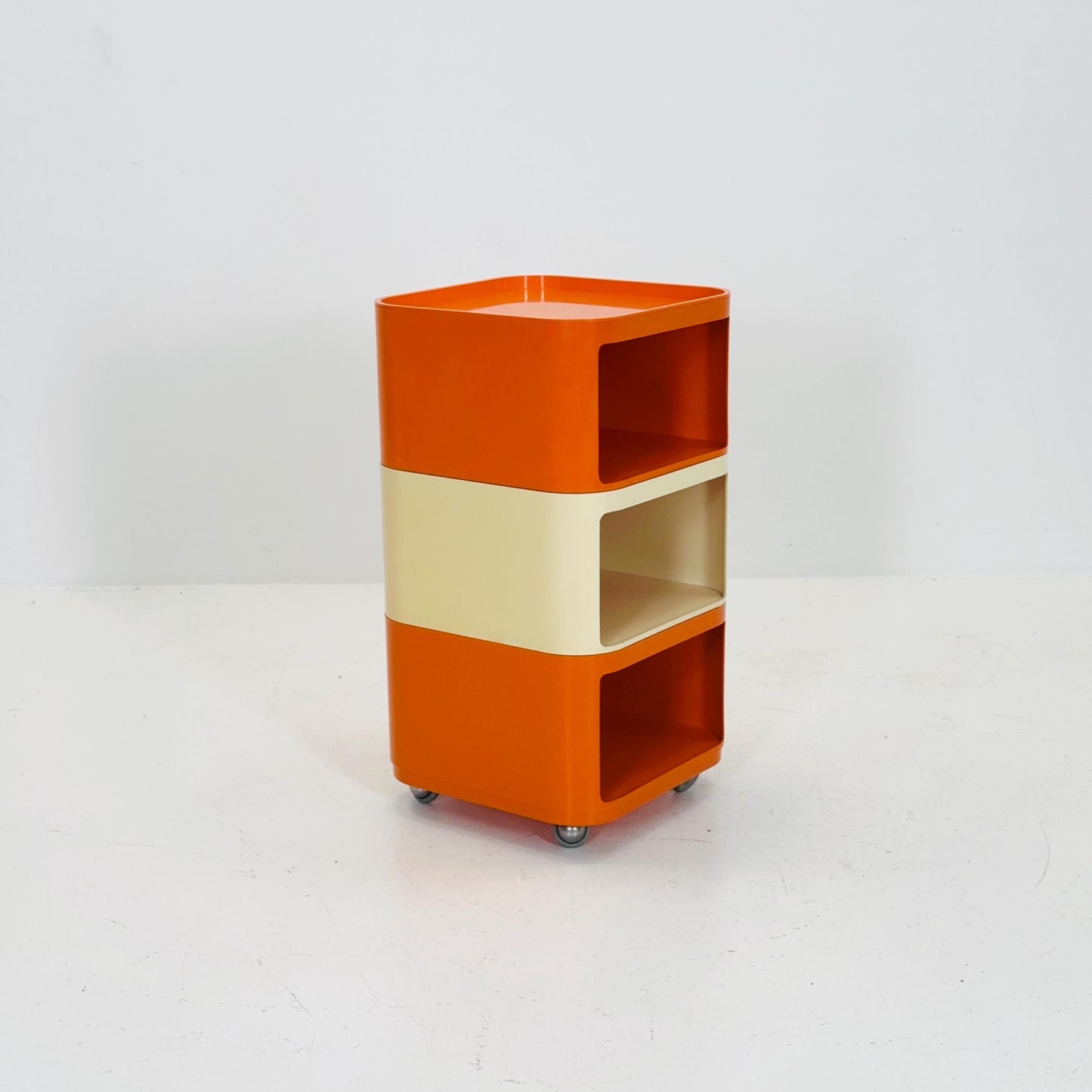 Componibili Square 3 parts serving trolley by Anna Castelli for Kartell - Italy 1960s