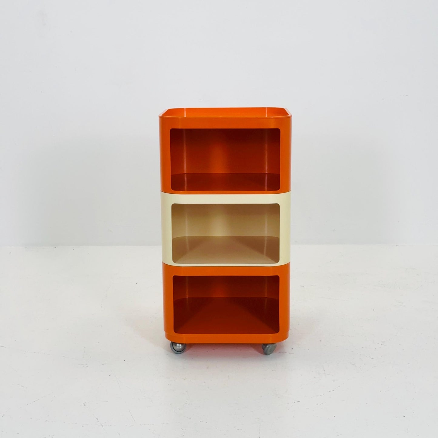 Componibili Square 3 parts serving trolley by Anna Castelli for Kartell - Italy 1960s