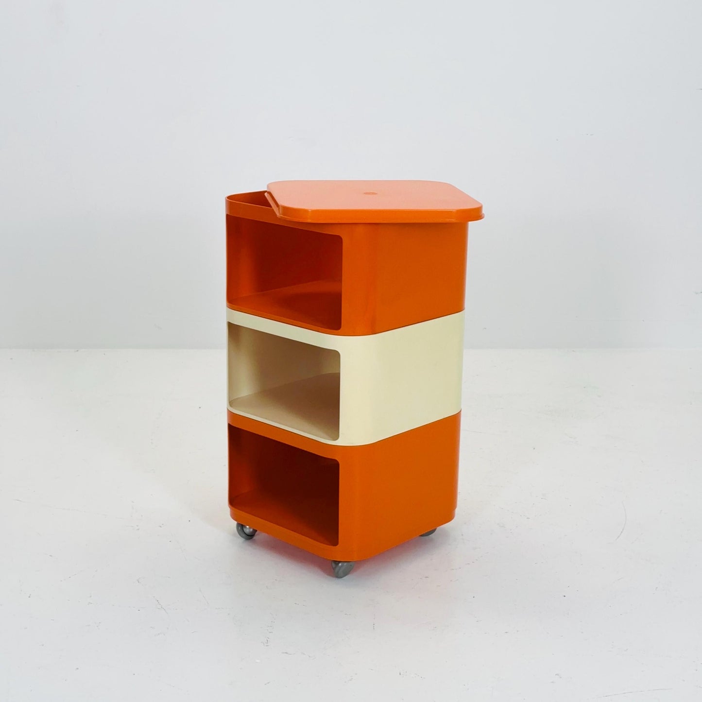 Componibili Square 3 parts serving trolley by Anna Castelli for Kartell - Italy 1960s