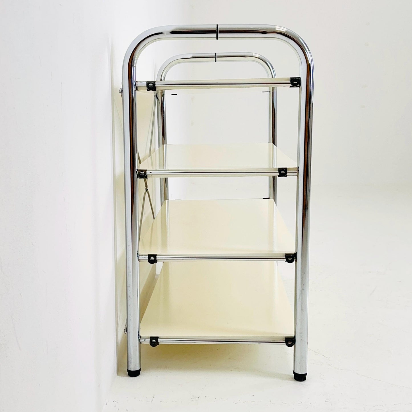 Minimalist white standing shelving system Niklas BY Rutger Andersson for IKEA Sweden 1980s