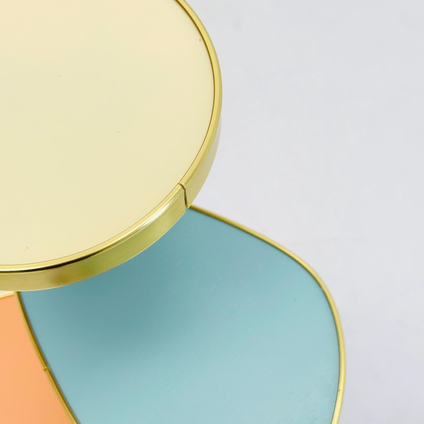 BIG German Plant Stand, Colorful Vintage Mid-Century Minimalist Indoor Plant Stand Side Table Retro table