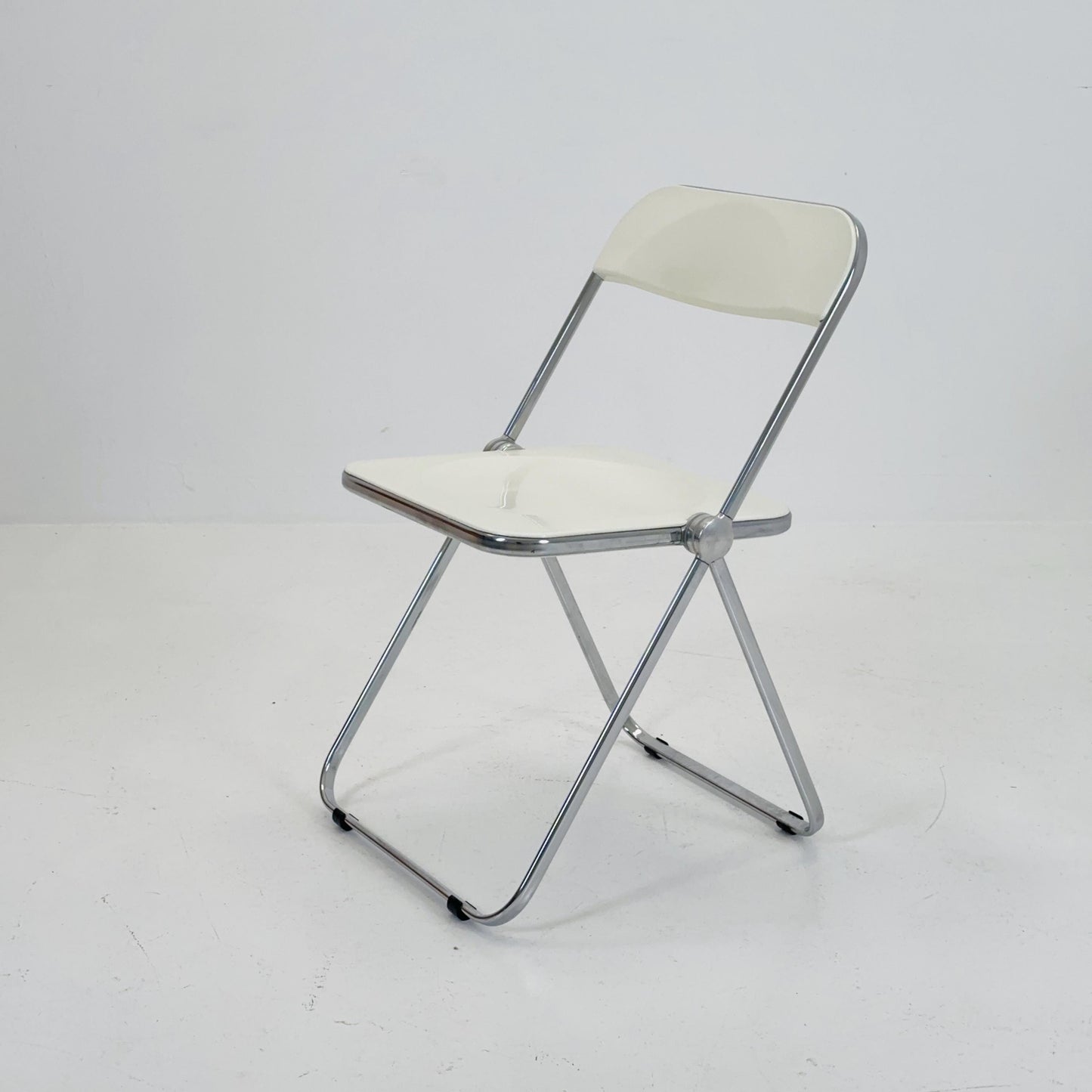 Vintage Italian Plia Folding Chair by Giancarlo Piretti for Castelli, 1970s