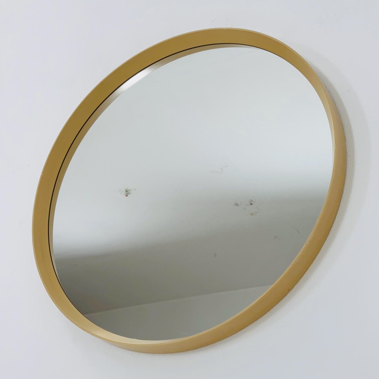 Large Space Age \Mid-Century Round Mirrror, 1970s