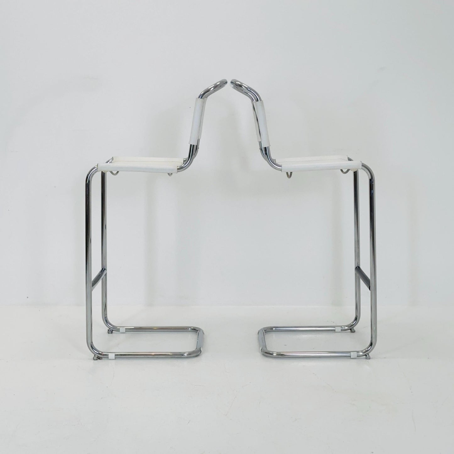 Set of 2 barstools model S39L by Mart Stam for Thonet 1980s