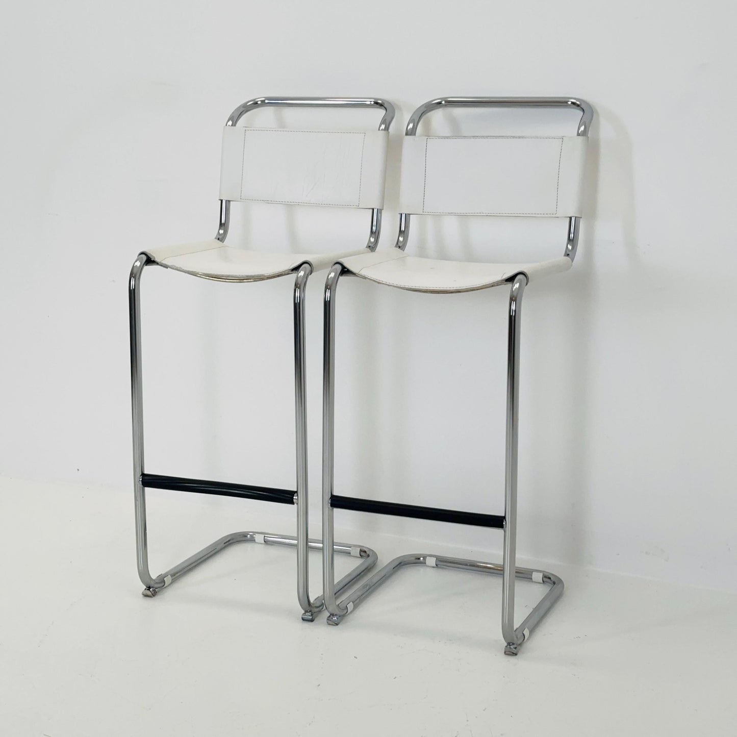 Set of 2 barstools model S39L by Mart Stam for Thonet 1980s