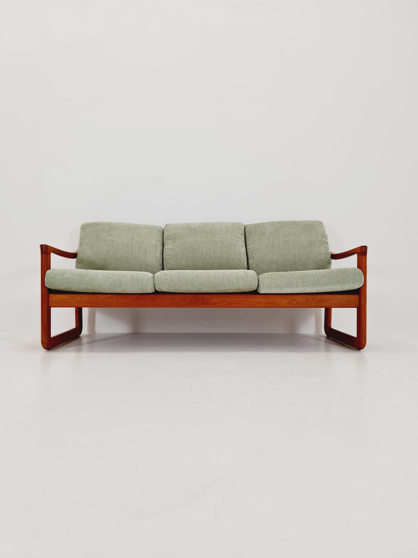 Mid century teak 3 -Seater Sofa by Johannes Andersen for Silkeborg , 1960s