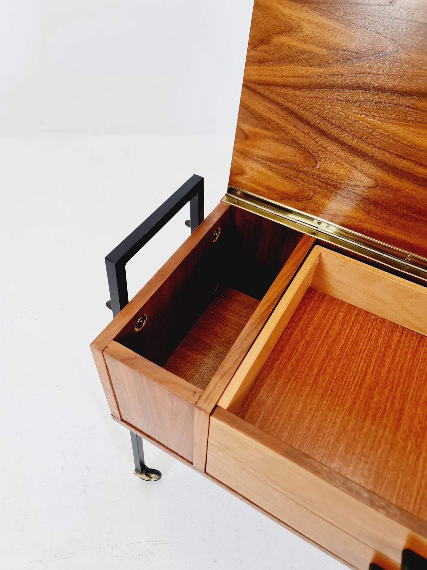 Vintage Walnut table/ side table cabinet, 1960s