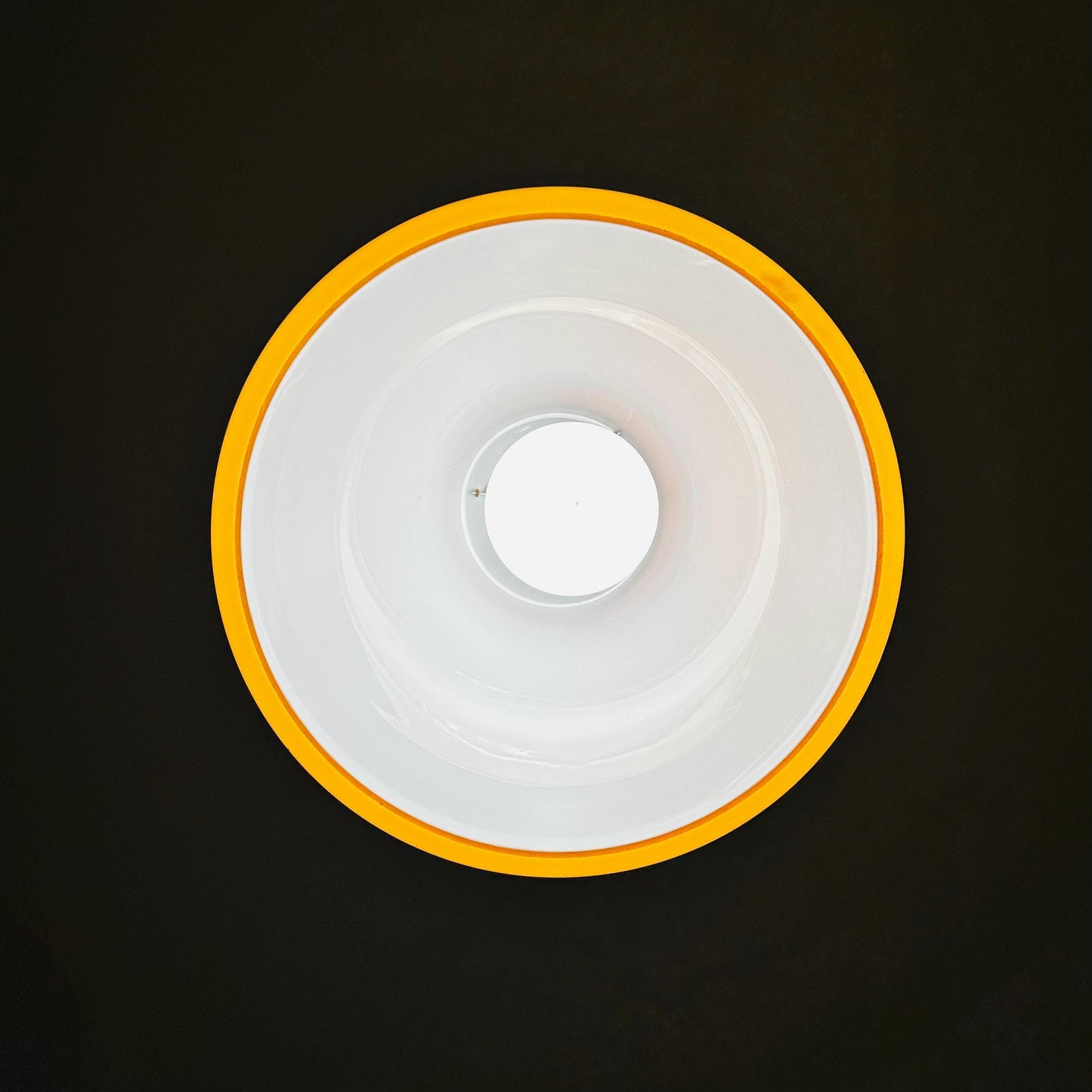 Mid century , Glashütte “Limburg” Pendant Lamp in Orange Glass - Model 1486 ,1970s