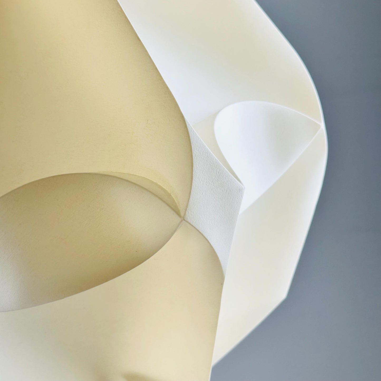 Mid century modern Geometric plastic ,sculptural Pendant Lamp, 1970s