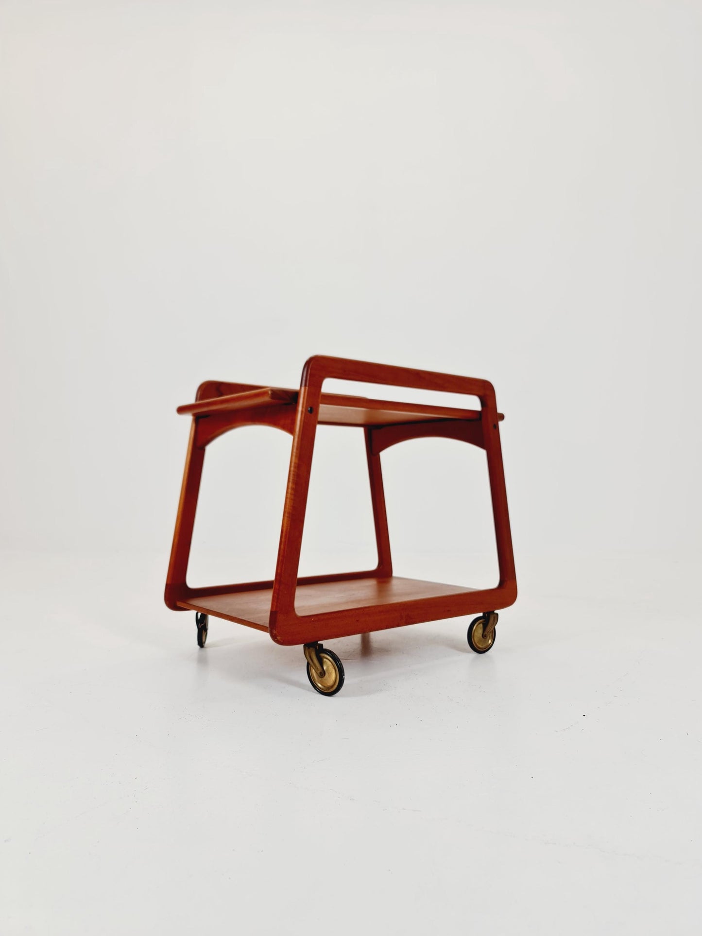 Vintage mid century danish trolley in solid teak/ bar cart By SIKA Mobler , 1960s