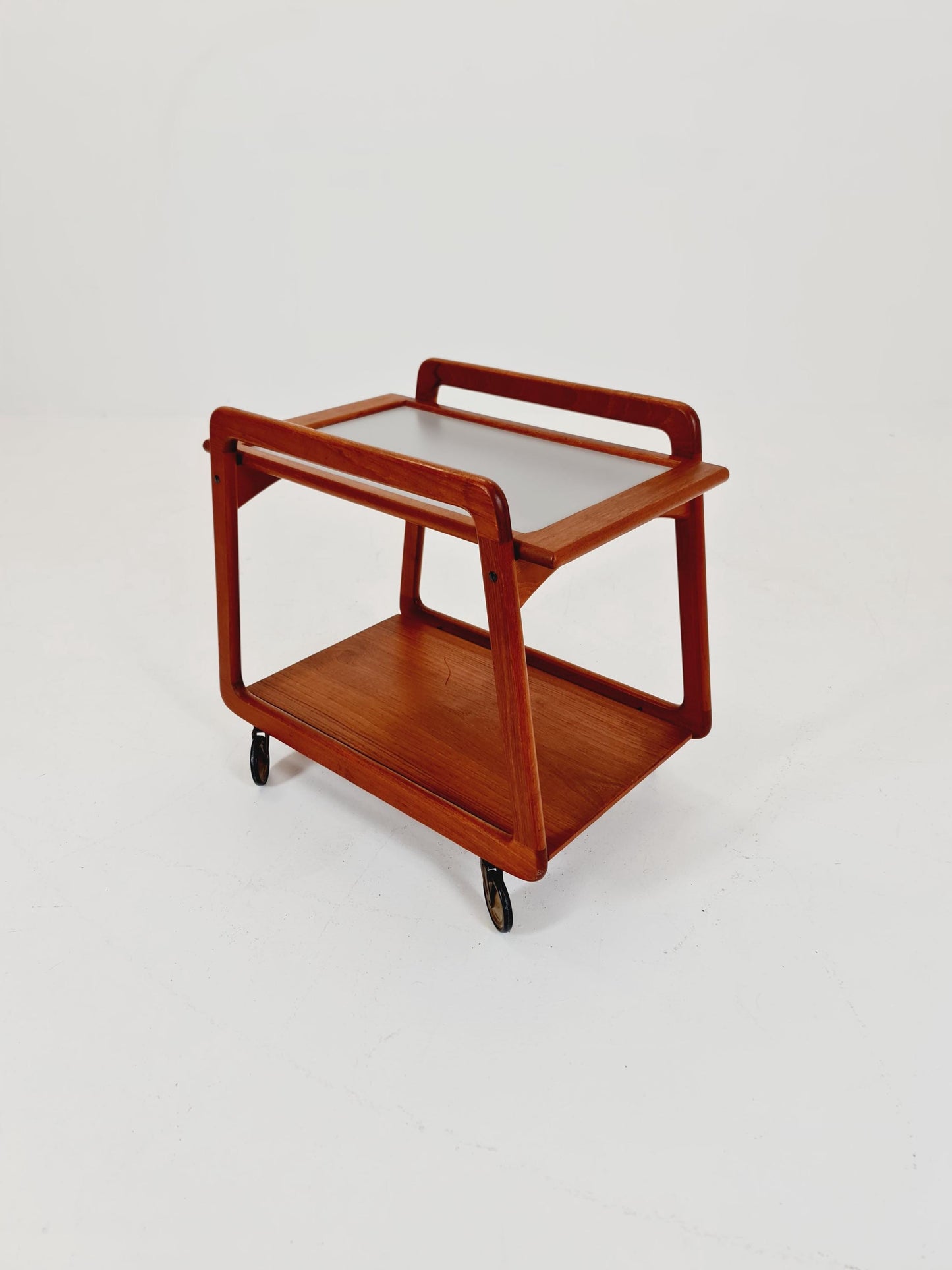 Vintage mid century danish trolley in solid teak/ bar cart By SIKA Mobler , 1960s