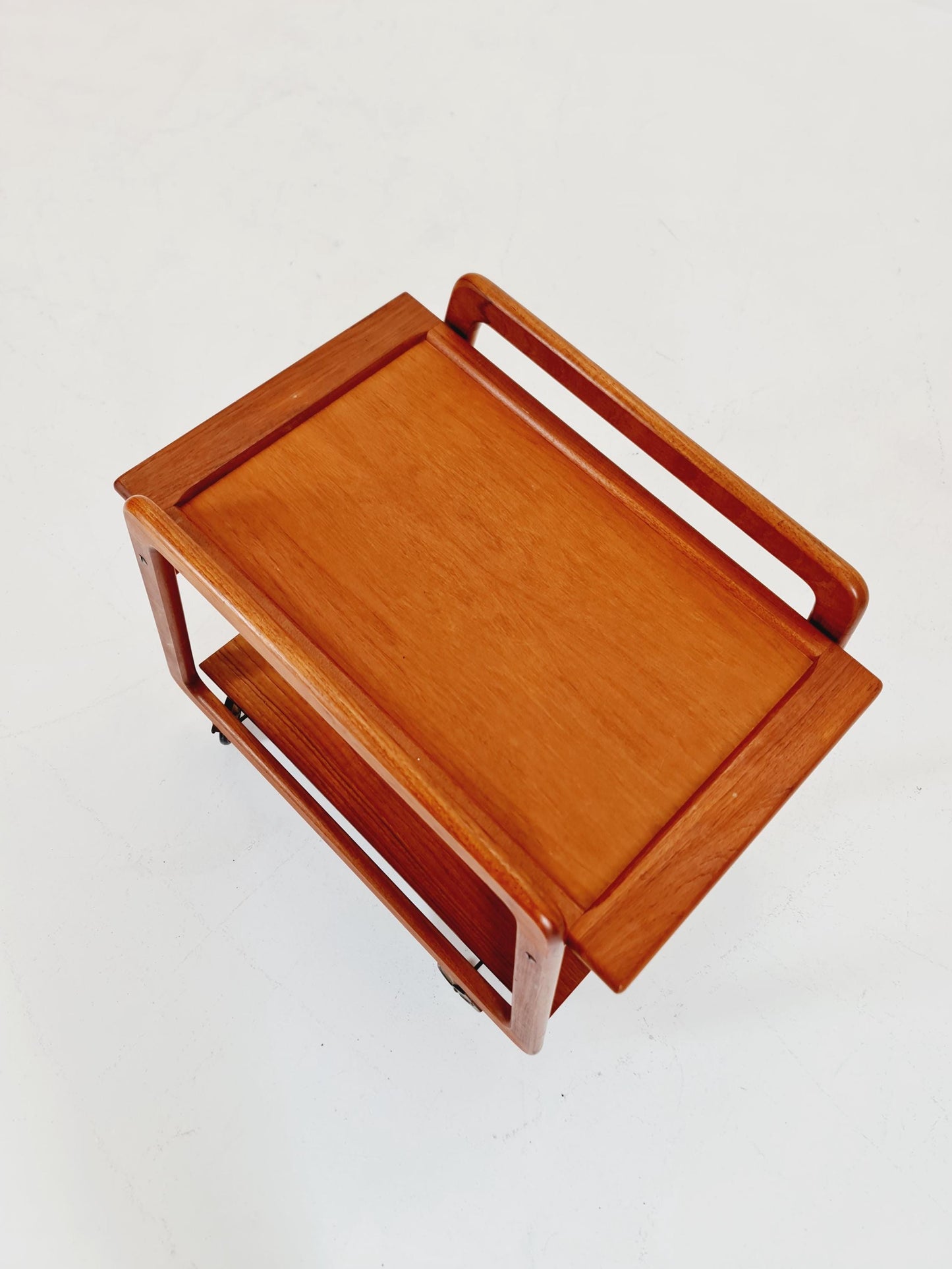 Vintage mid century danish trolley in solid teak/ bar cart By SIKA Mobler , 1960s