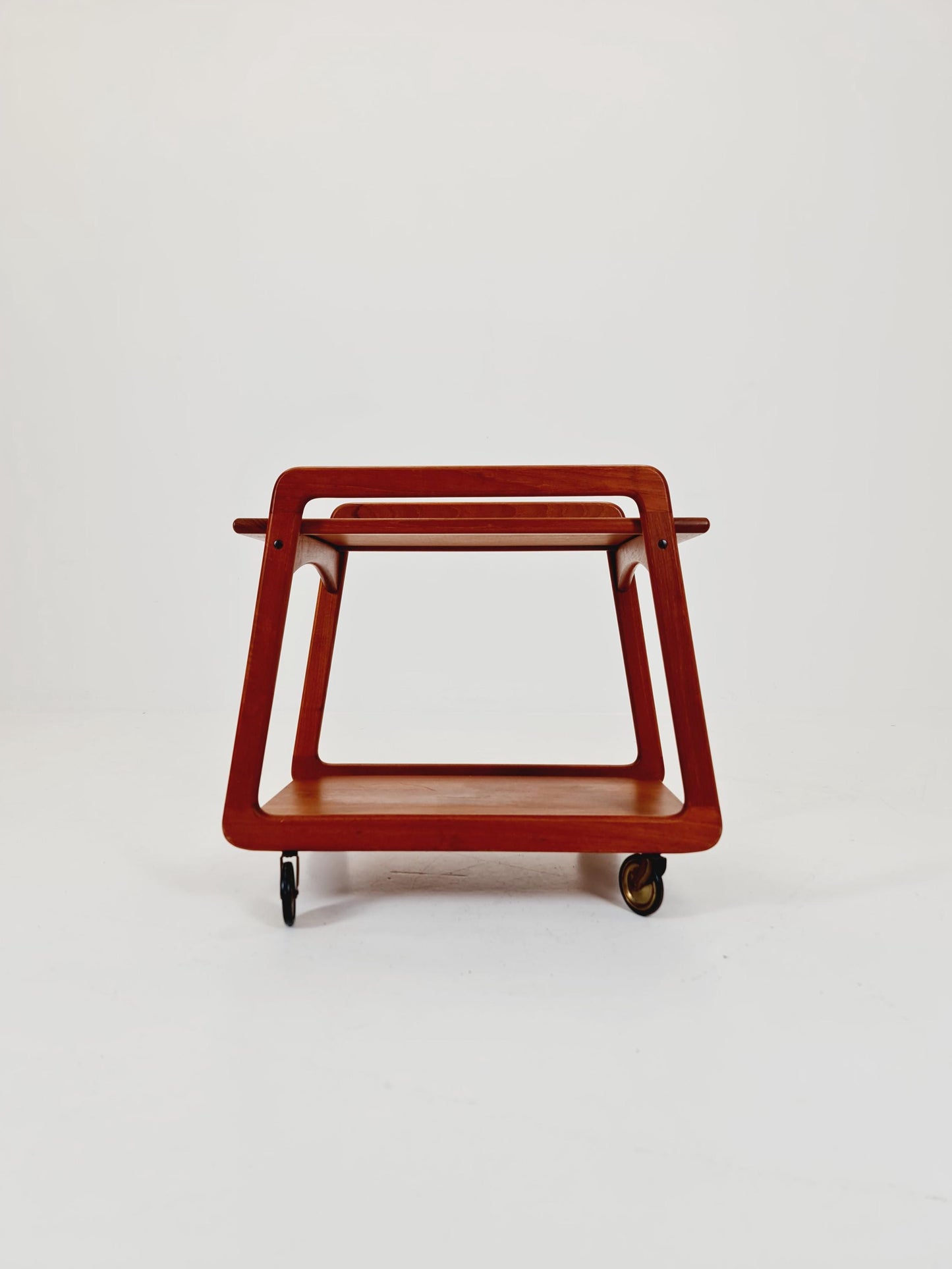 Vintage mid century danish trolley in solid teak/ bar cart By SIKA Mobler , 1960s