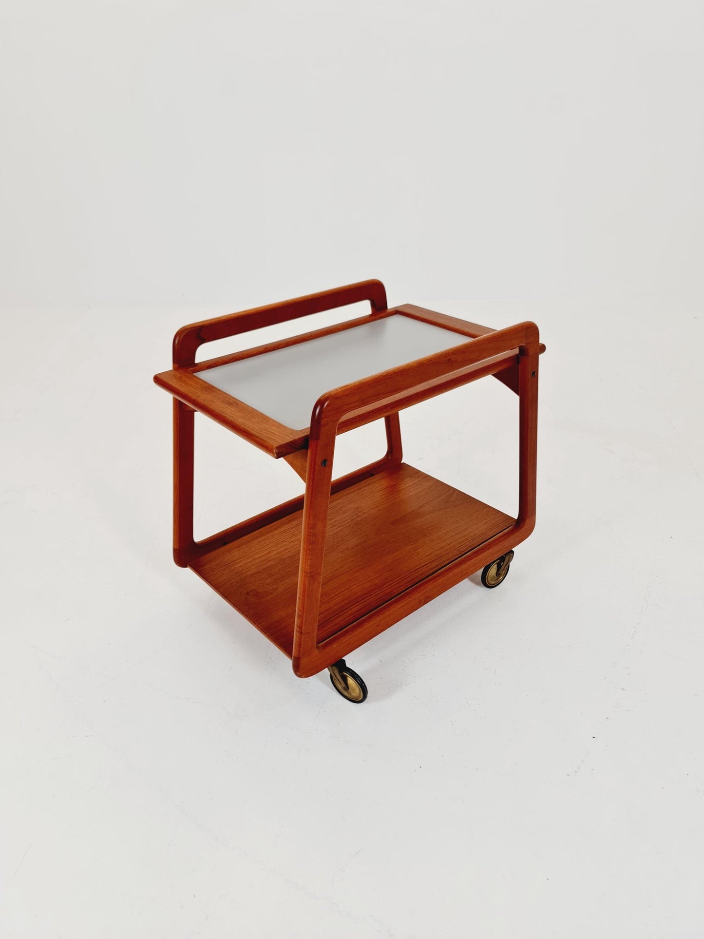 Vintage mid century danish trolley in solid teak/ bar cart By SIKA Mobler , 1960s