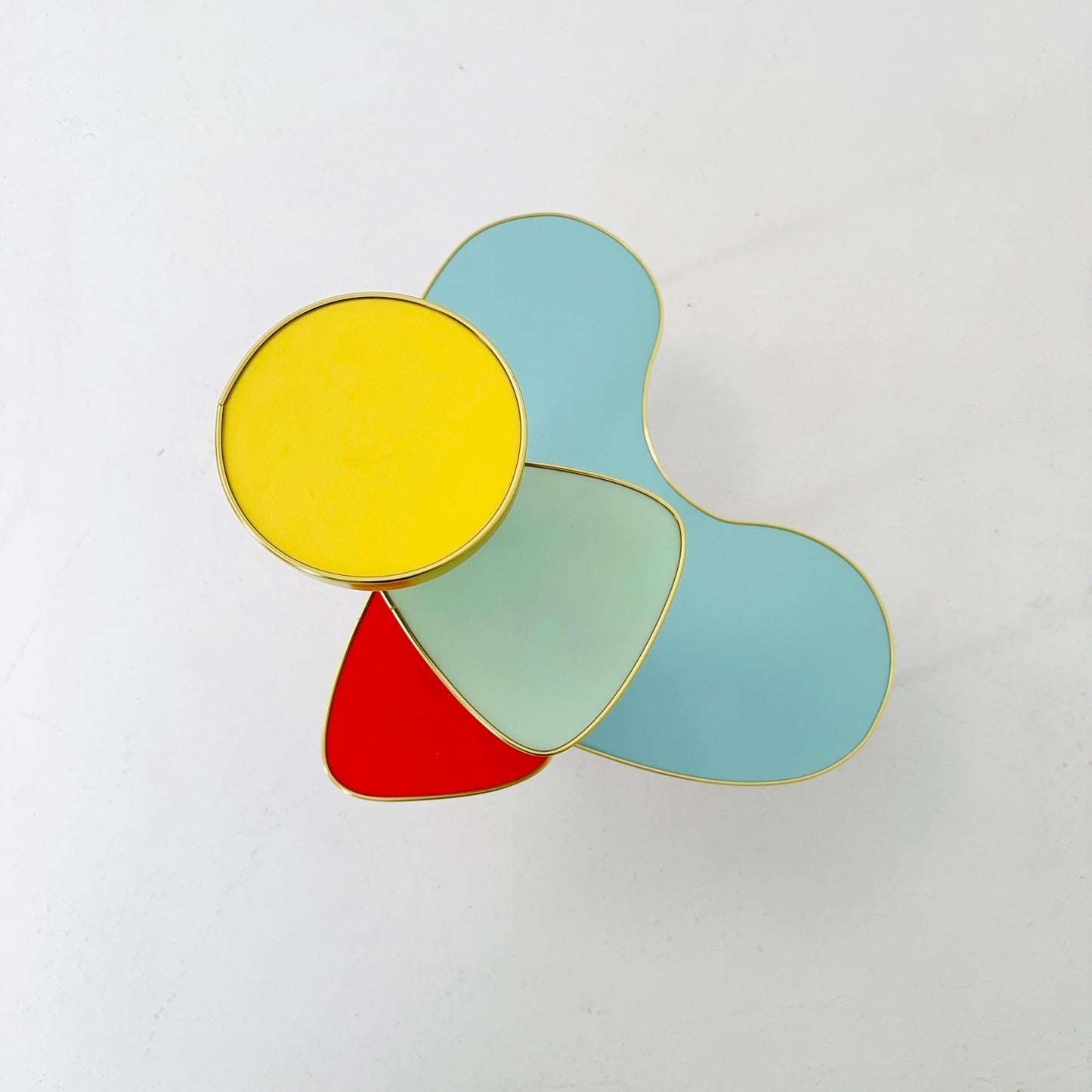 BIG 1950s German Plant Stand, Colorful Vintage Mid-Century Minimalist Indoor Plant Stand Side Table Retro flower table