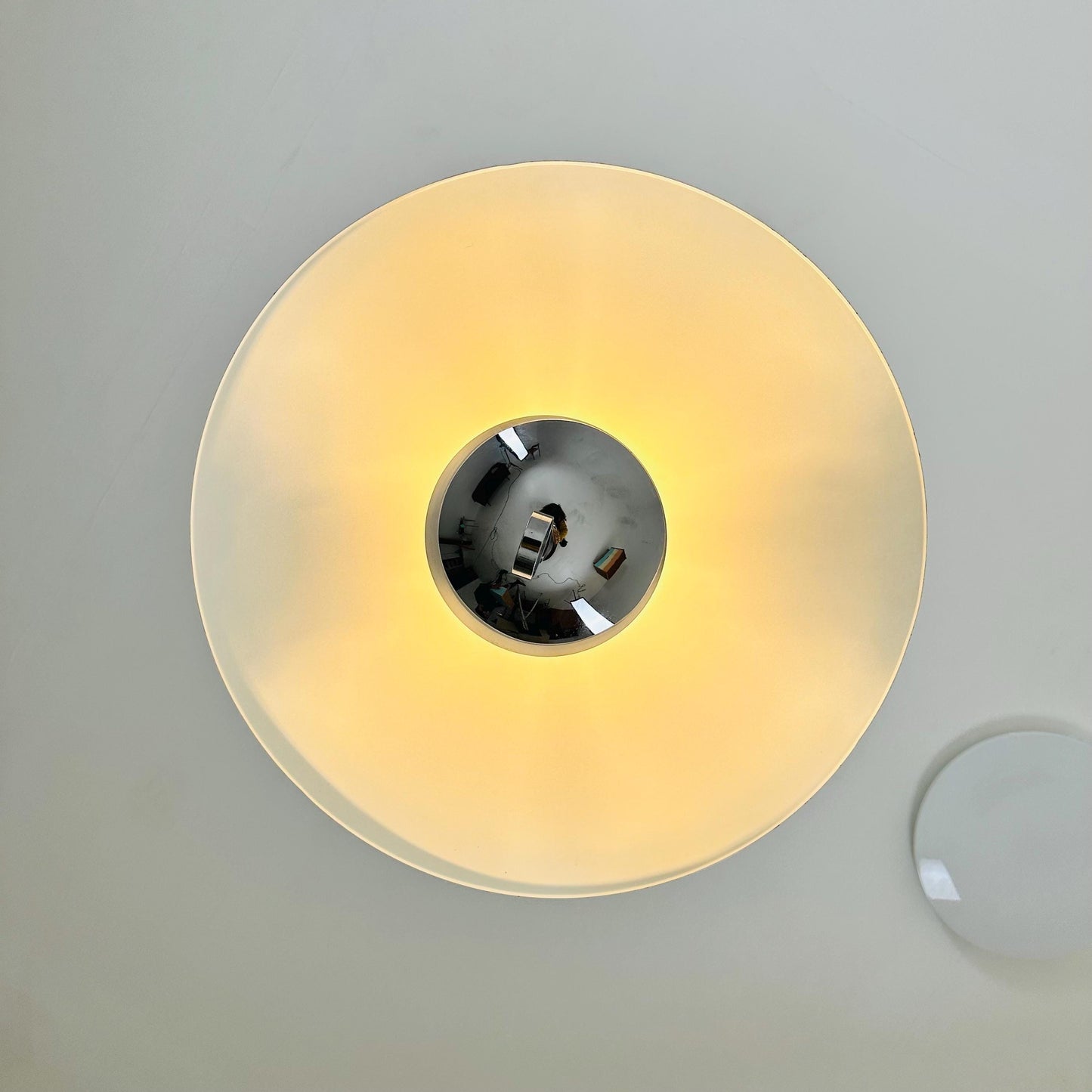 Mid century black chrome hanging lamp by Hillebrand Lighting, 1980s