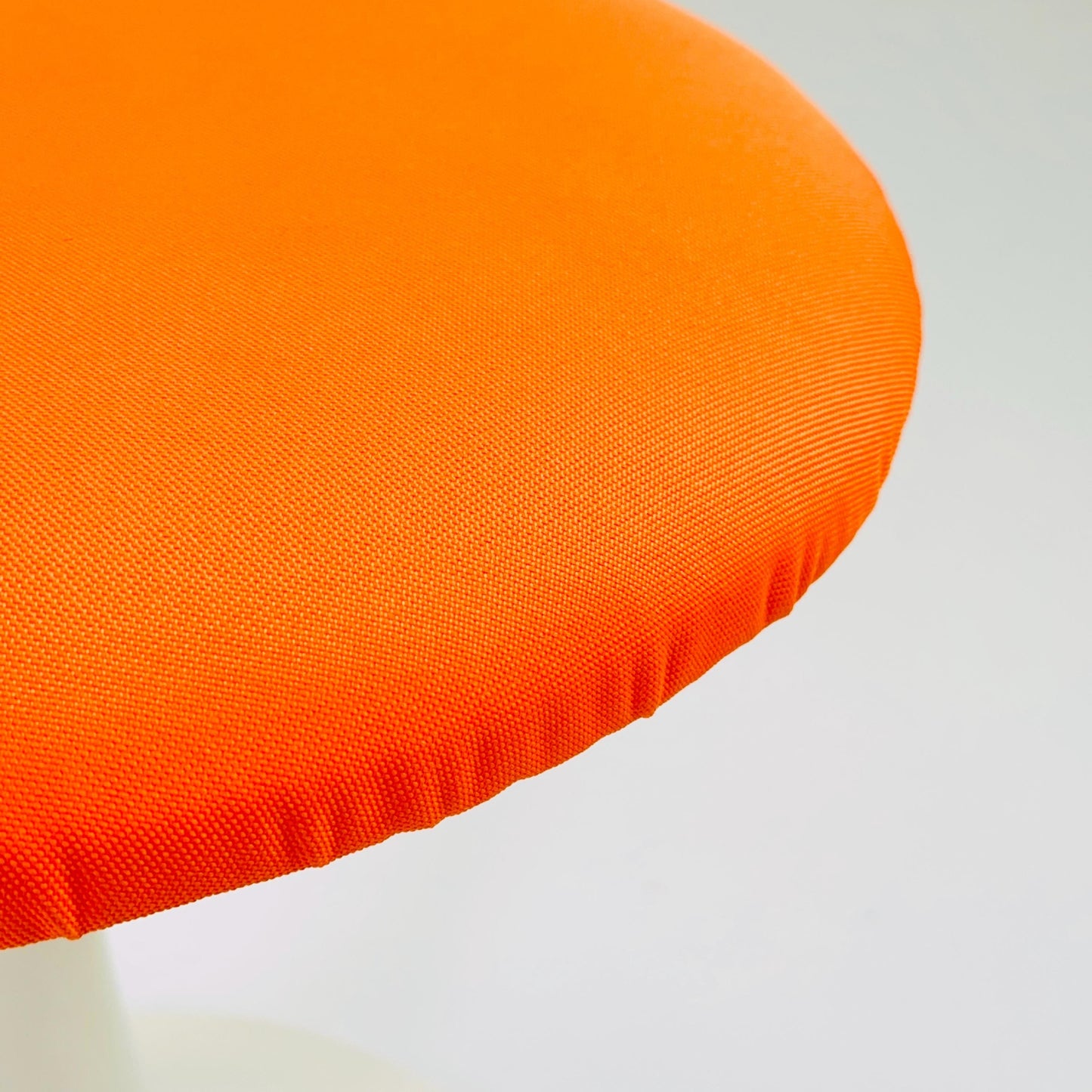 1 of 2 Mid-Century Tulip orange stool by Tamburin, Sweden, 1970s