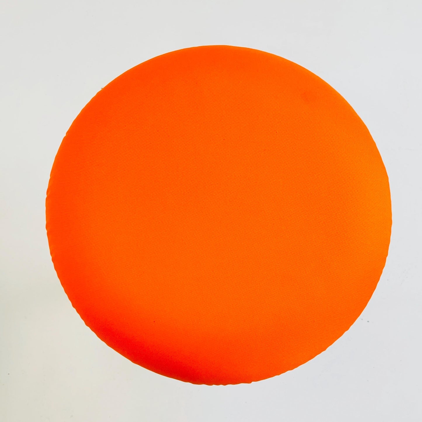 1 of 2 Mid-Century Tulip orange stool by Tamburin, Sweden, 1970s