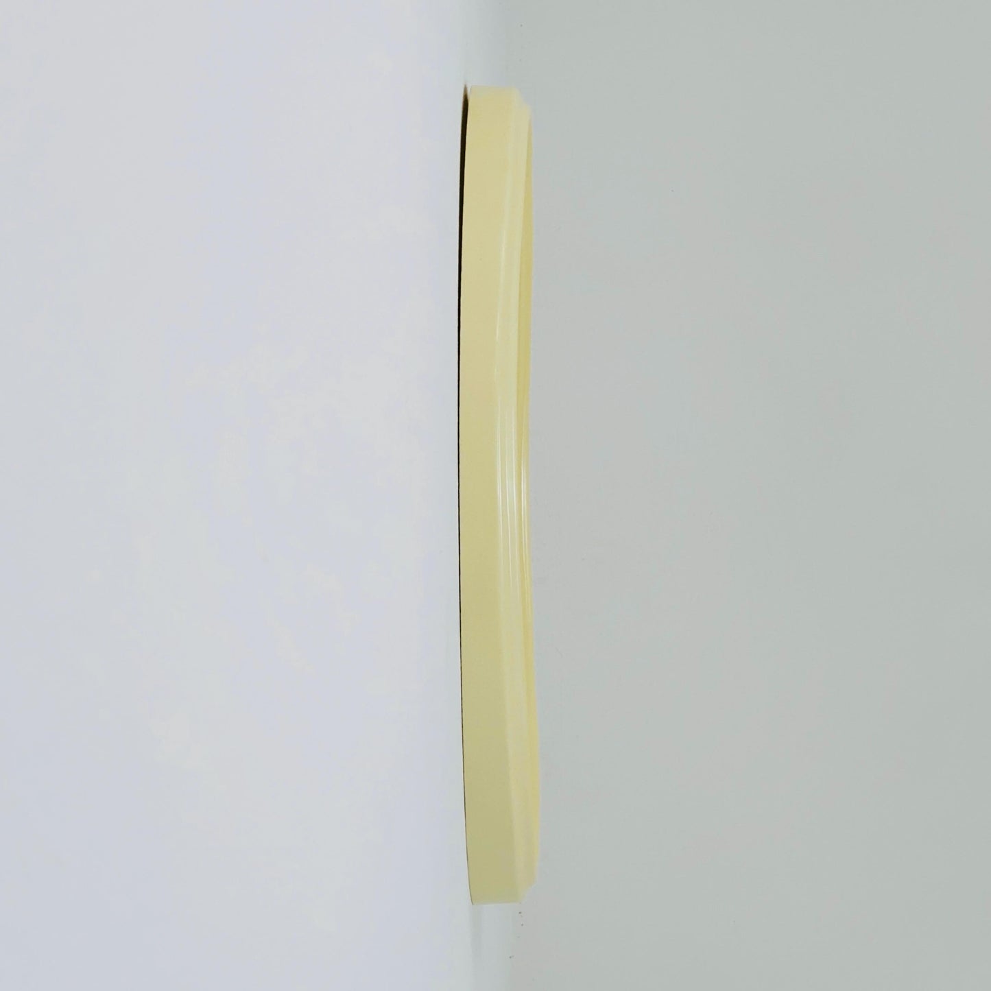 space age oval white cream wall mirror Germany 1970s