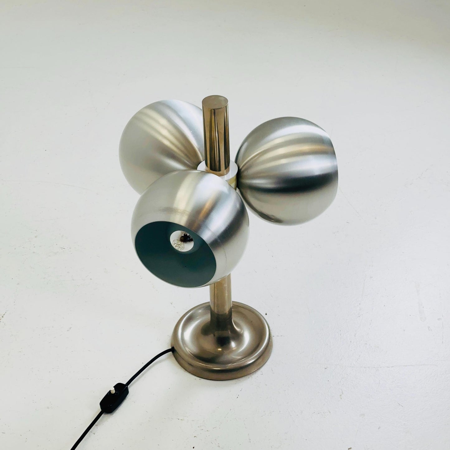 Mid century ufo eyes table lamp by Markolini Italy 1980s