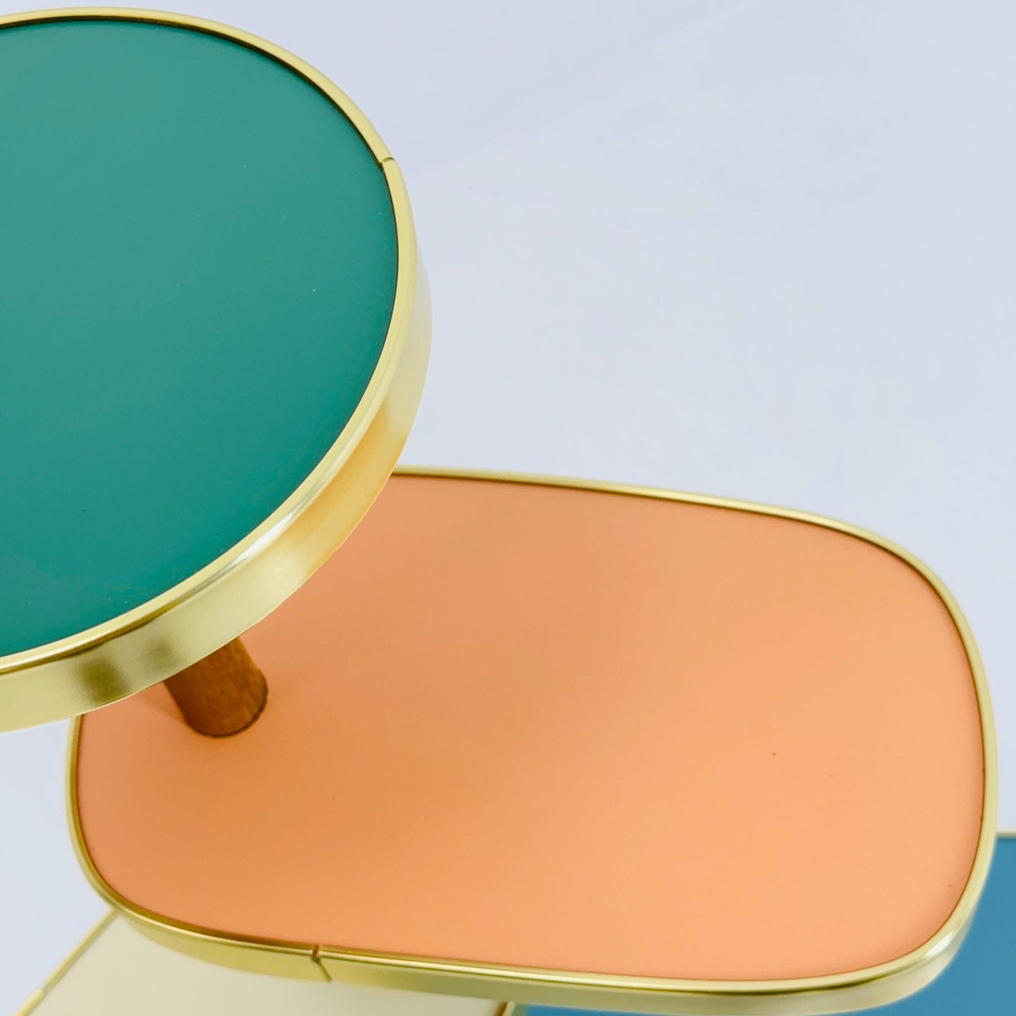BIG German Plant Stand, Colorful Vintage Mid-Century Minimalist Indoor Plant Stand Side Table Retro flower table