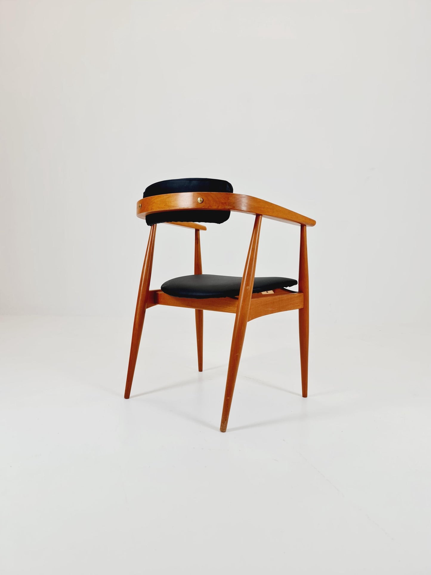 Mid Century German leather chair by Lübke, 1960s