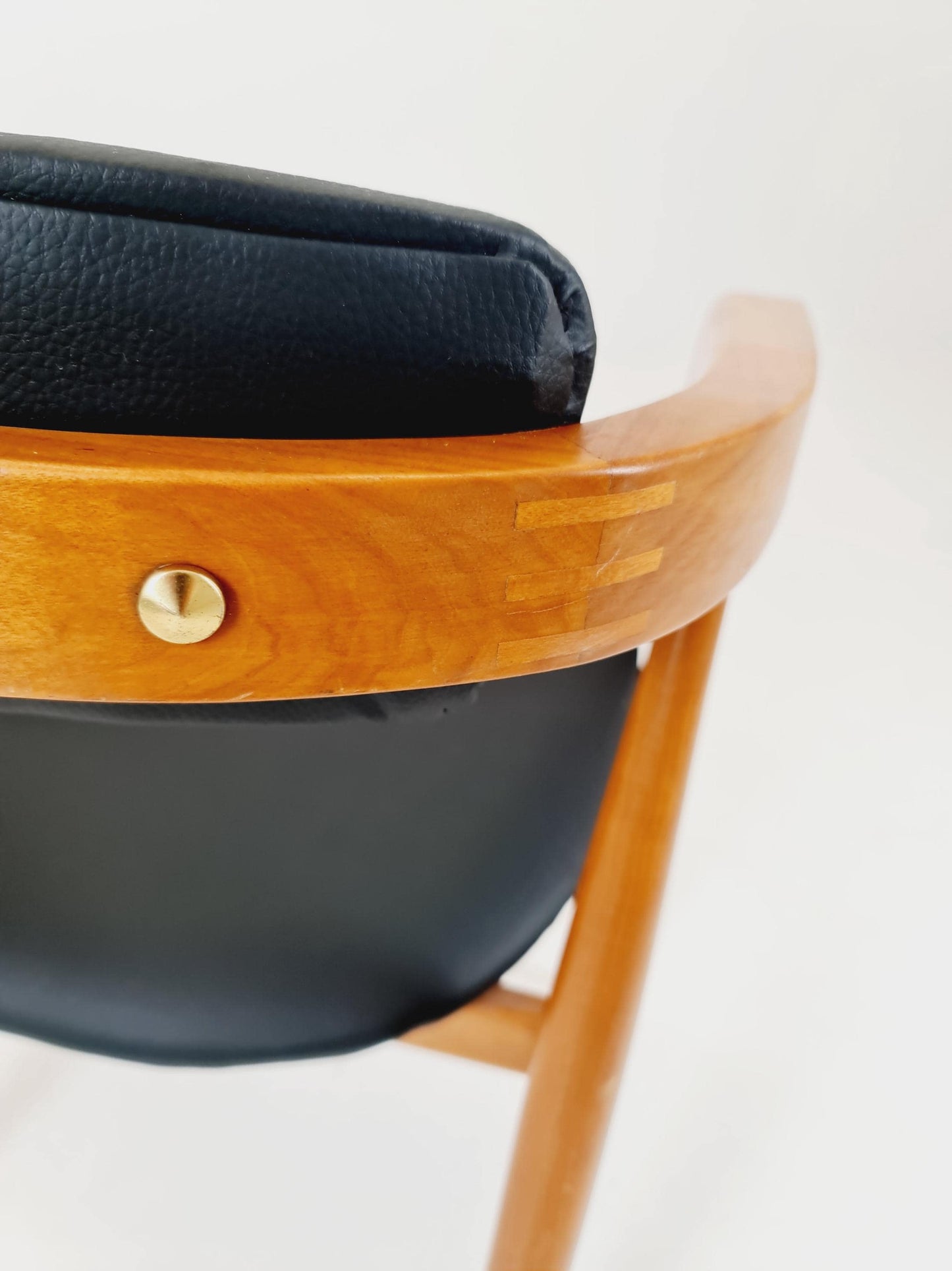 Mid Century German leather chair by Lübke, 1960s