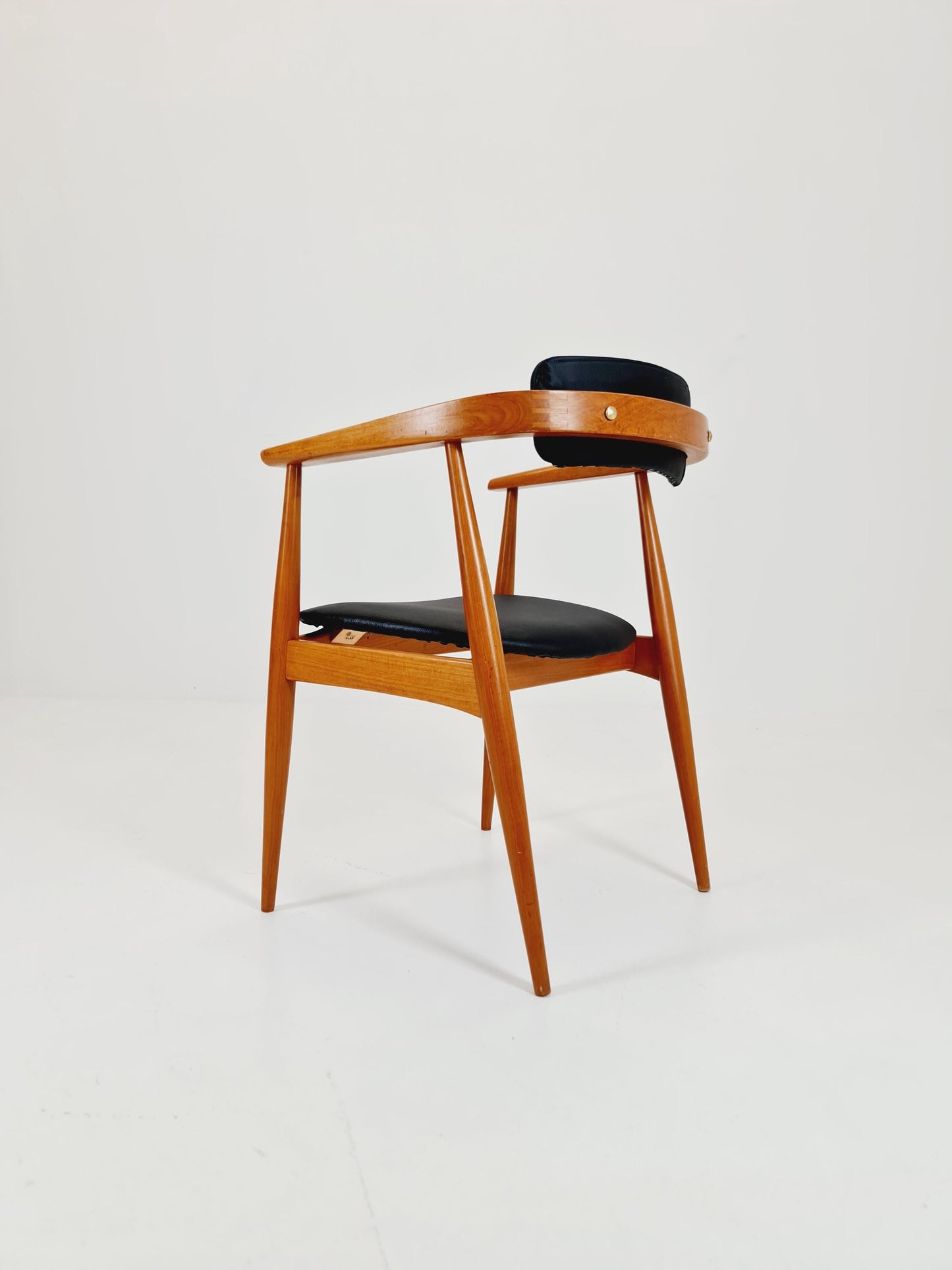 Mid Century German leather chair by Lübke, 1960s