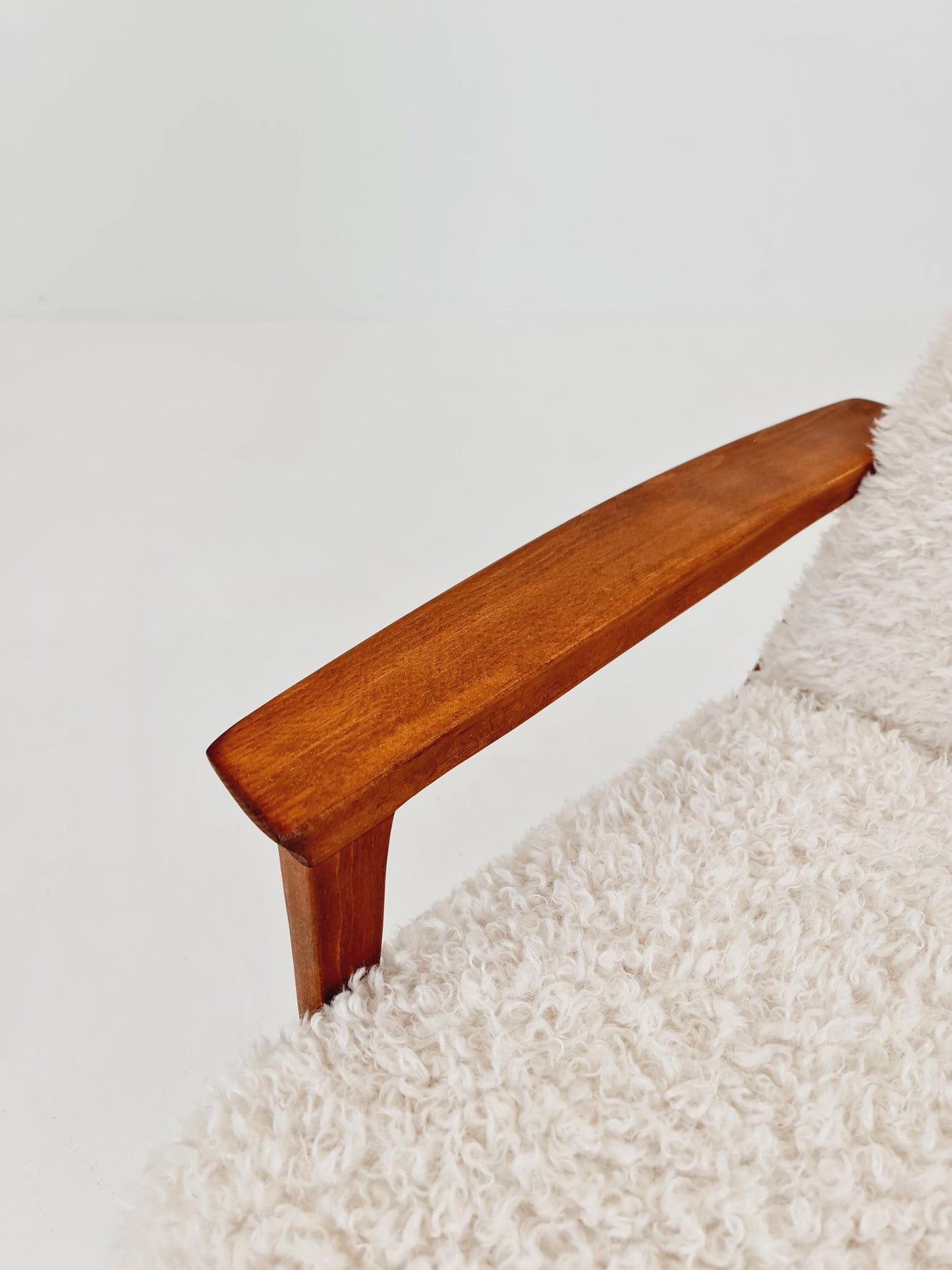 German Lounge Chair with foot Rest , 1950s