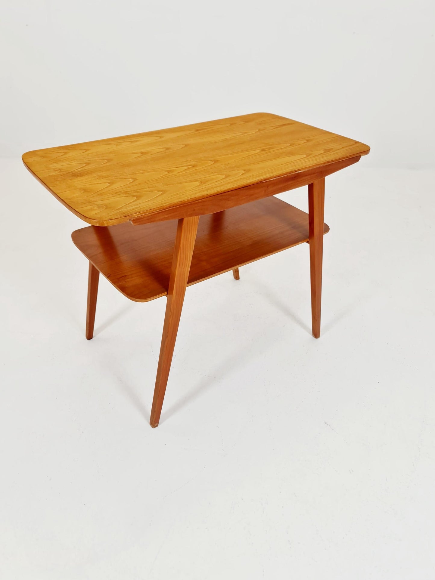 German Mid century Ash Coffe table, side tables by Else Möbelfabrik, 1960s