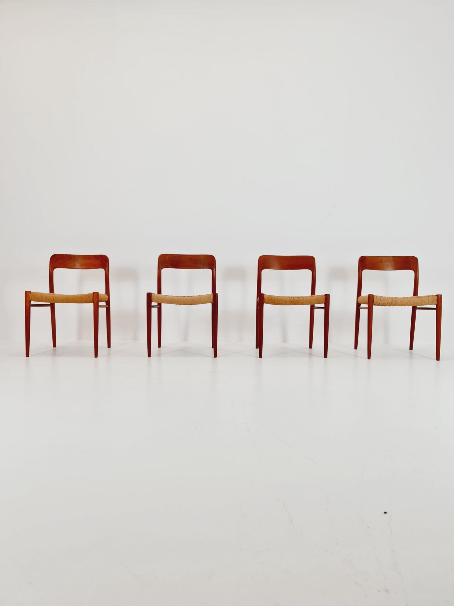 MidCentury Danish Teak Dining Chairs Niels O.Moller, 1960s, set of 4