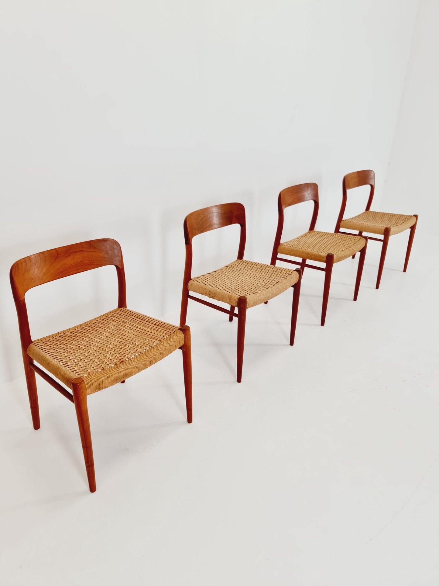 MidCentury Danish Teak Dining Chairs Niels O.Moller, 1960s, set of 4