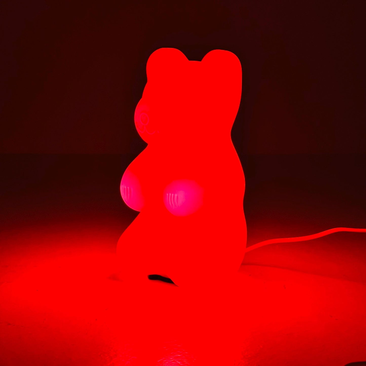 Space age retro teddy bear table lamp by Heico Germany 1980s