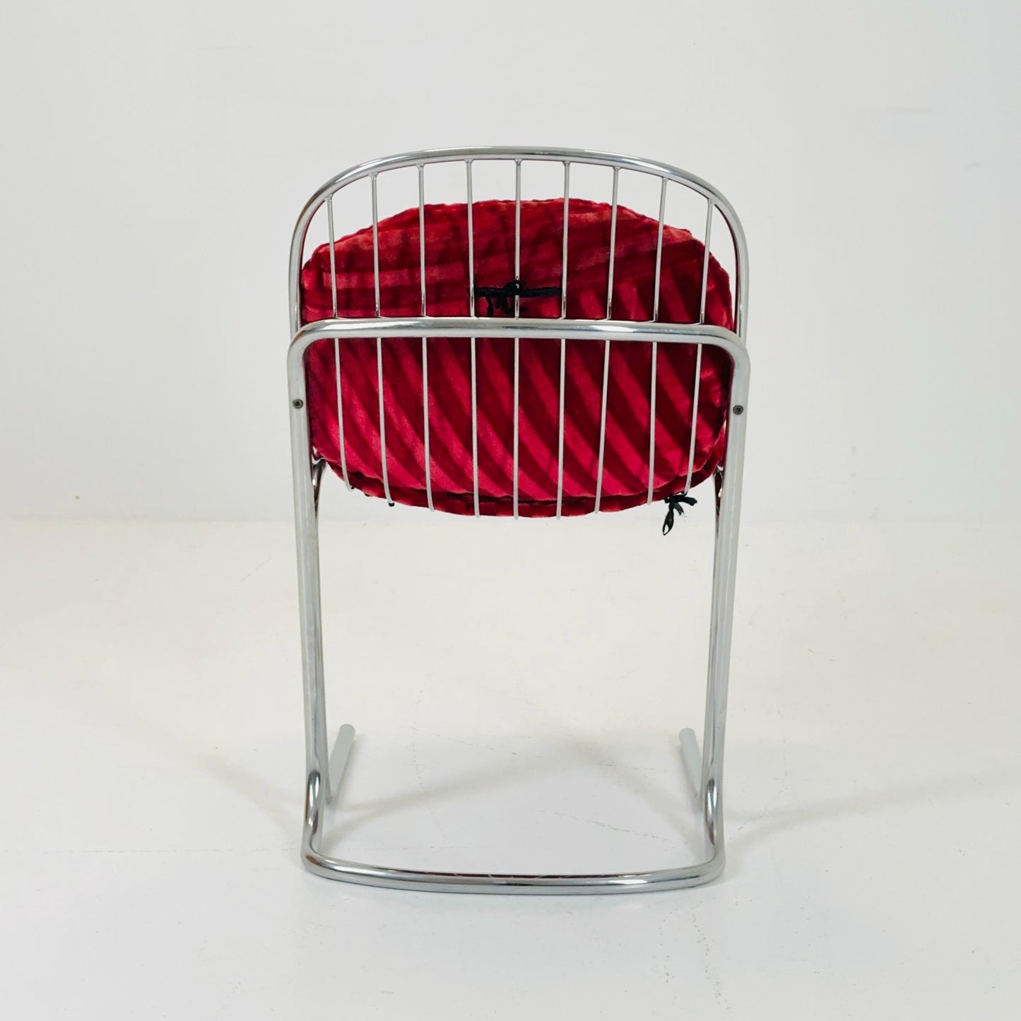 Mid century chrome Dining Chair by Gastone Rinaldi, Italy, 1970s