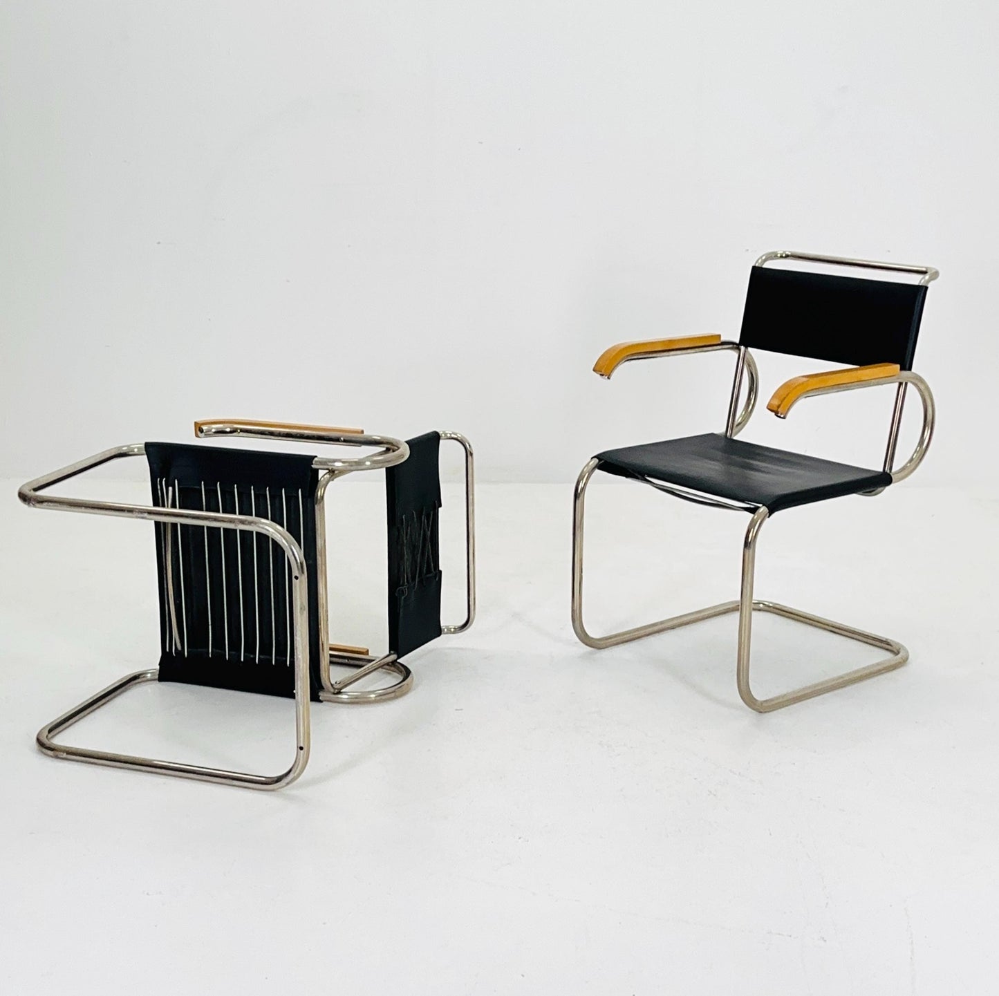 1 of 2 Mid century Cantilever D40 armchair for Marcel Breuer By Tecta Germany 1980s
