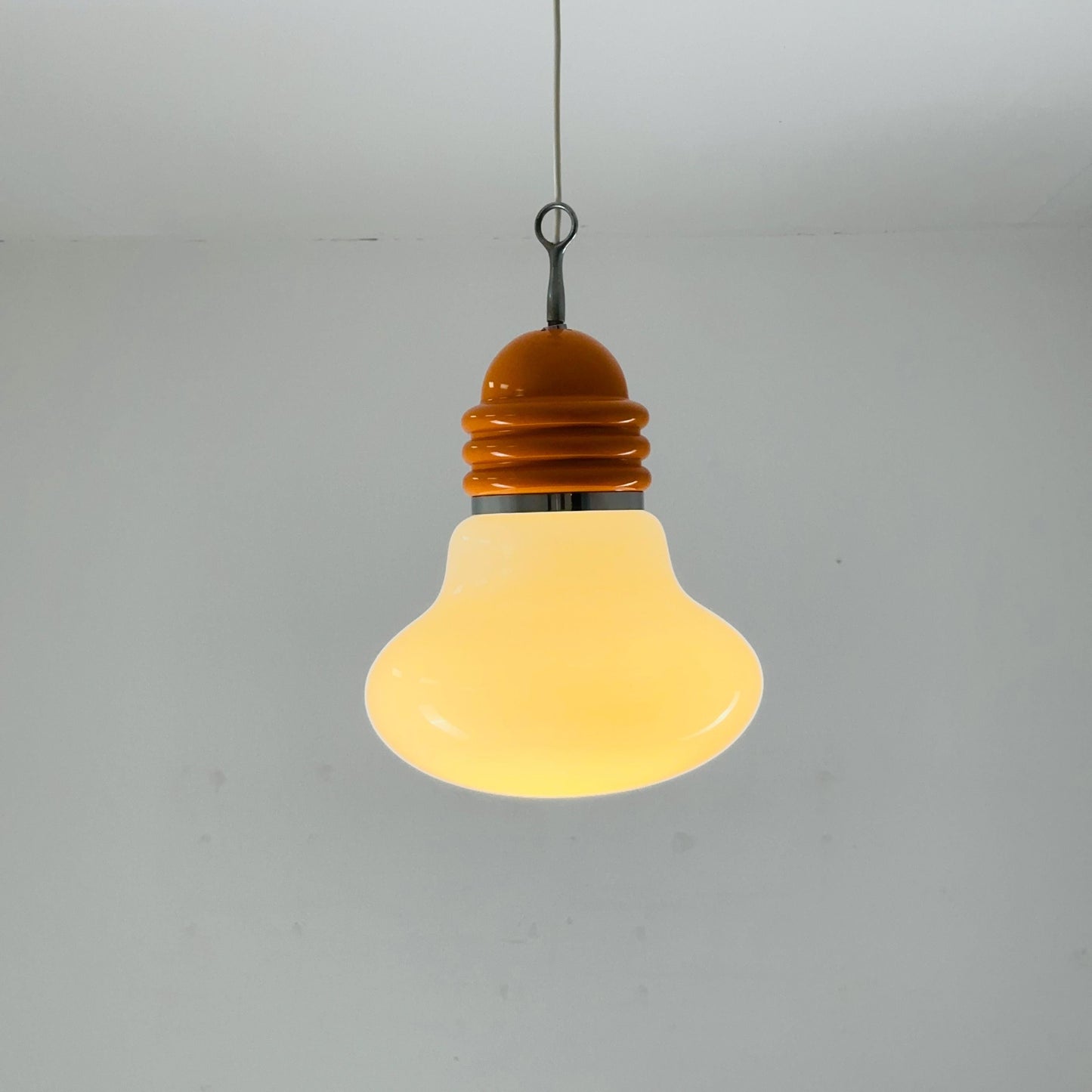 Mid century pop art Arianna Bulb Cwiling pendant Lamp by Piero Brombin for Artemide,Italy 1960s