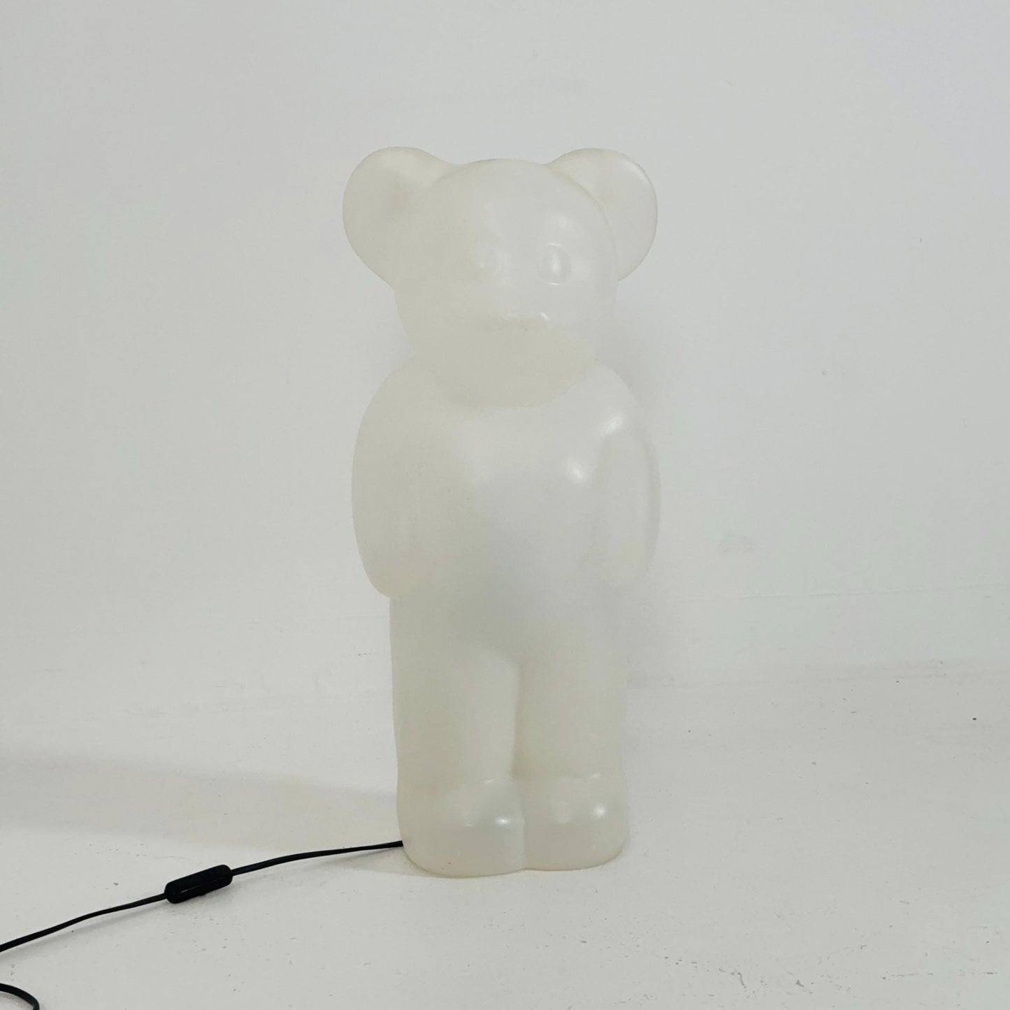 Spaceage rare white Lumibär by Flötotto, Haribo Bear vintage kids Night Lamp 1980S Germany